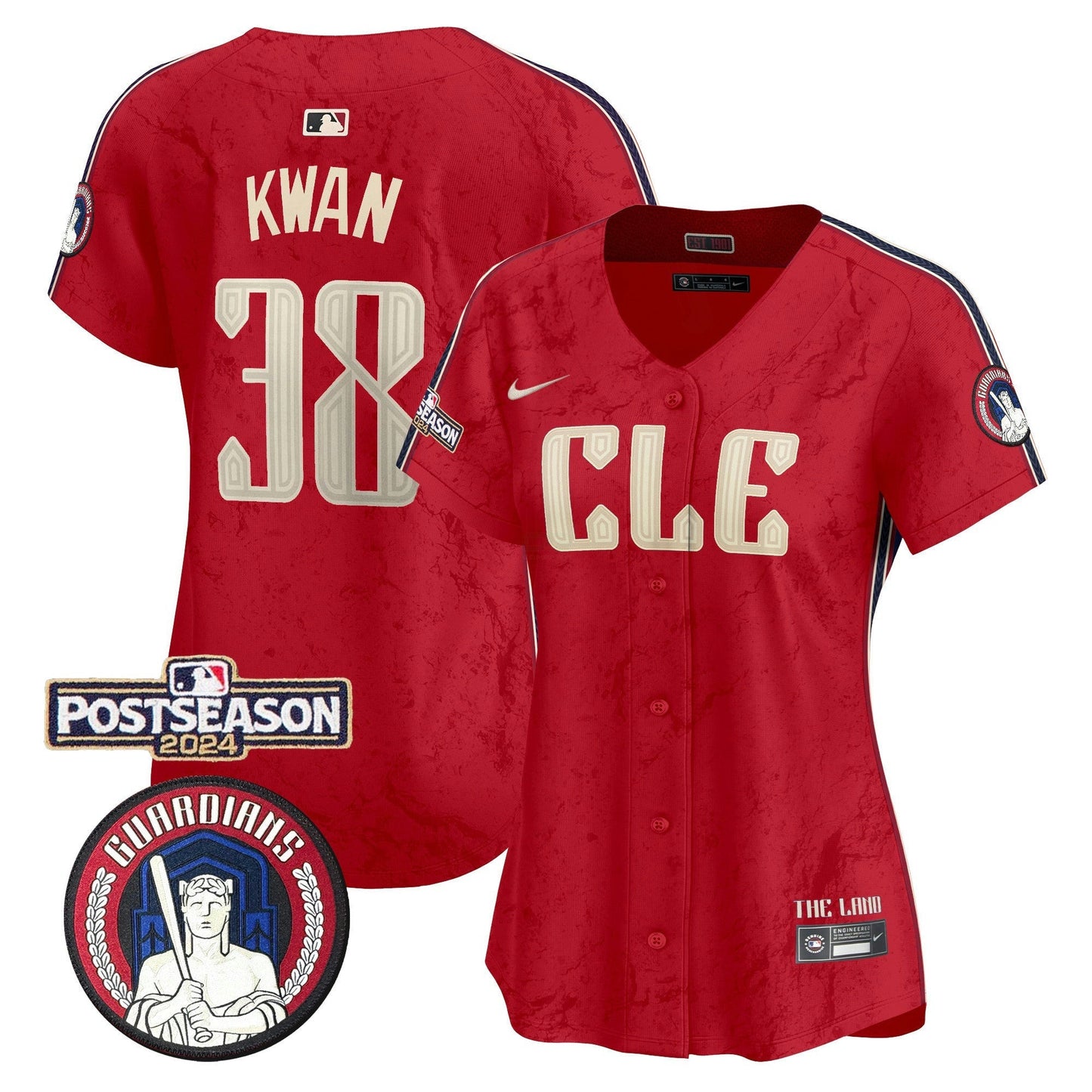 Camisa MLB Women’s Cleveland 2024 Postseason Patch City Connect Vapor Premier Limited Jersey