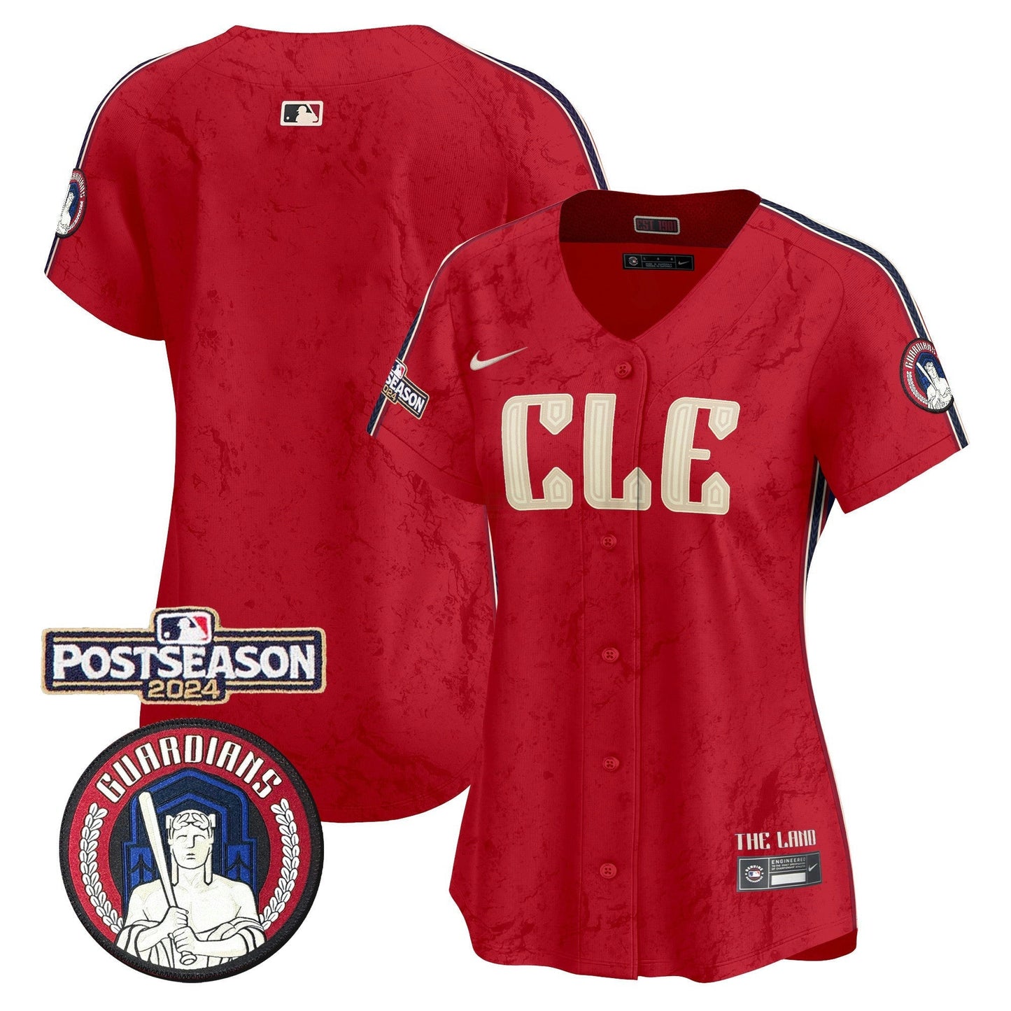 Camisa MLB Women’s Cleveland 2024 Postseason Patch City Connect Vapor Premier Limited Jersey