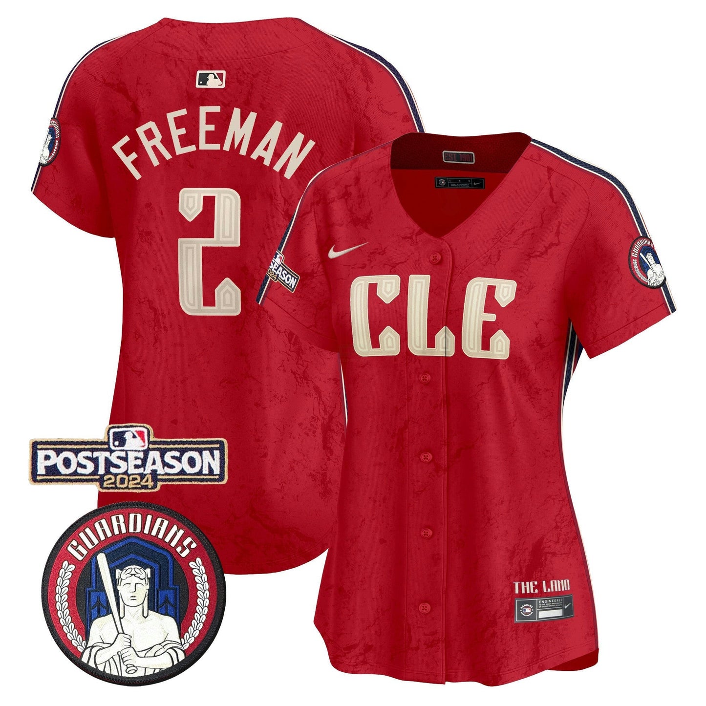 Camisa MLB Women’s Cleveland 2024 Postseason Patch City Connect Vapor Premier Limited Jersey