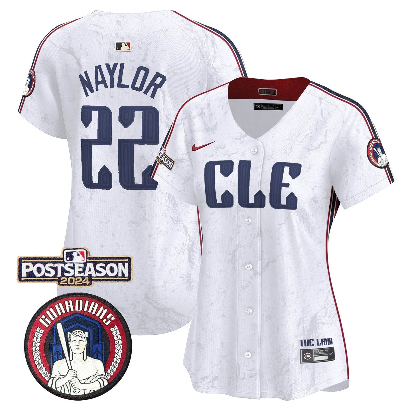 Camisa MLB Women’s Cleveland 2024 Postseason Patch City Connect Vapor Premier Limited Jersey