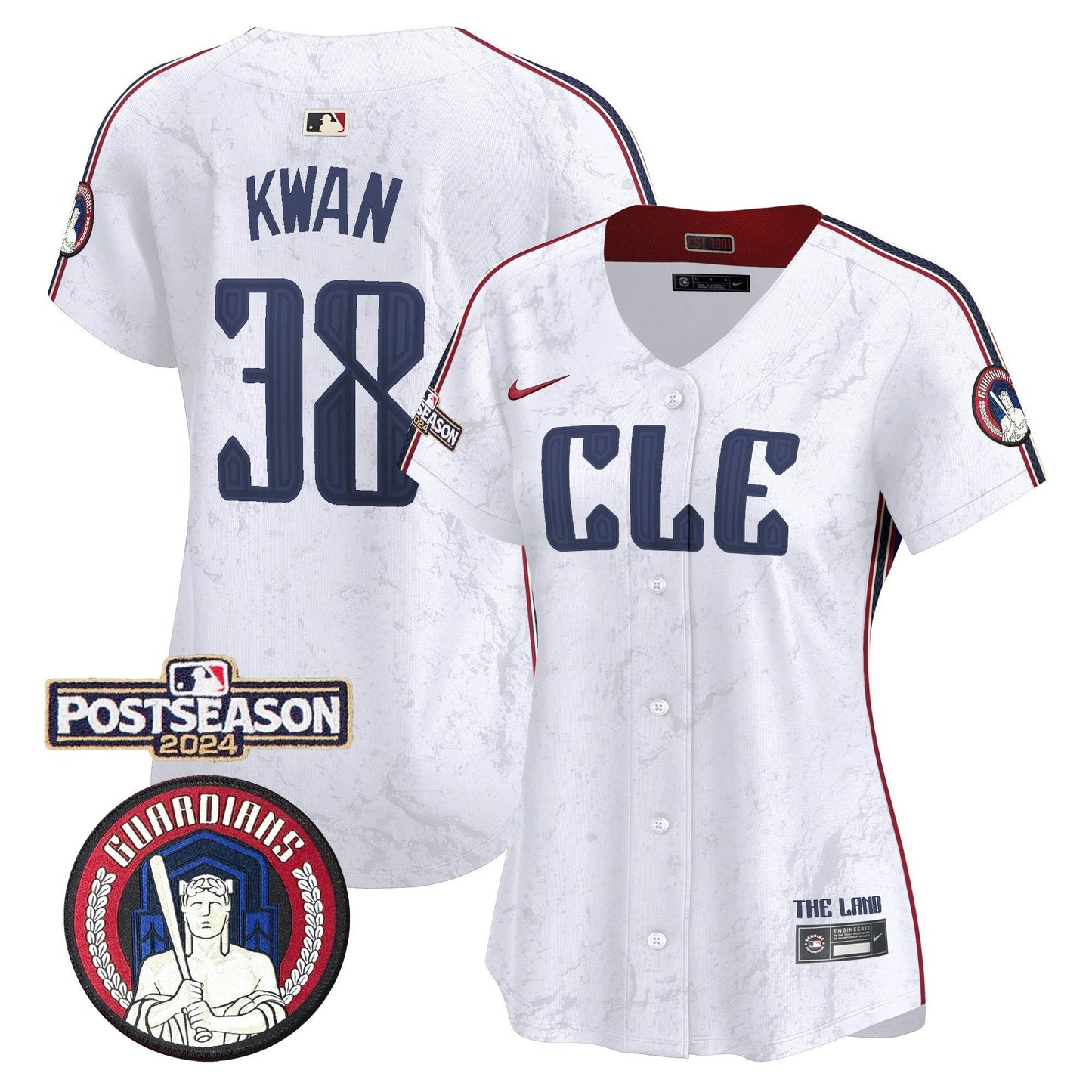 Camisa MLB Women’s Cleveland 2024 Postseason Patch City Connect Vapor Premier Limited Jersey