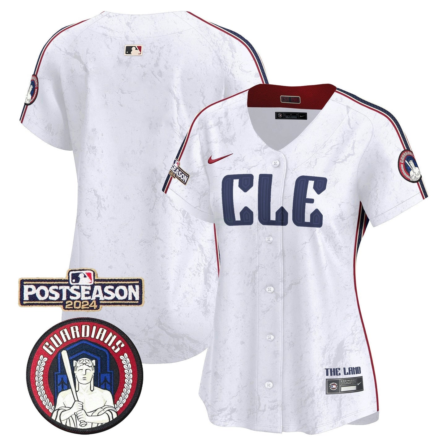 Camisa MLB Women’s Cleveland 2024 Postseason Patch City Connect Vapor Premier Limited Jersey