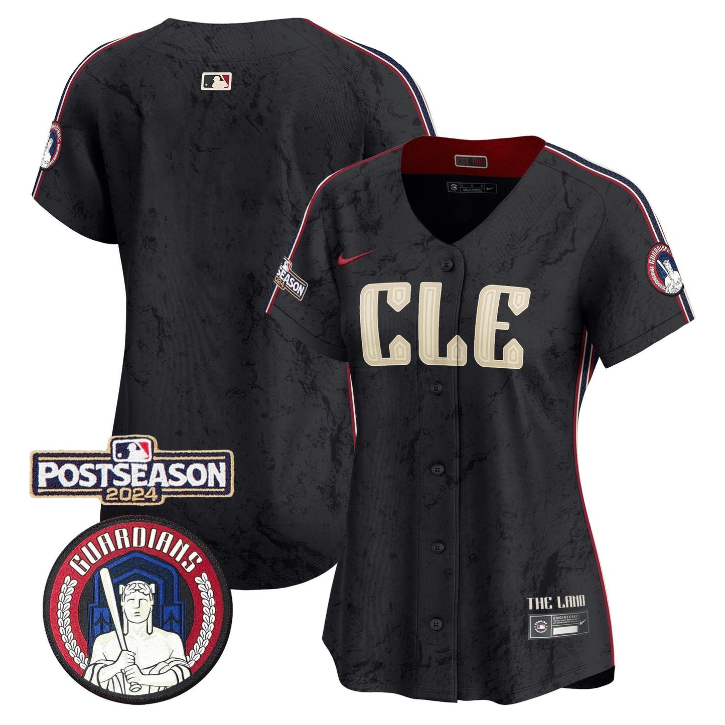 Camisa MLB Women’s Cleveland 2024 Postseason Patch City Connect Vapor Premier Limited Jersey