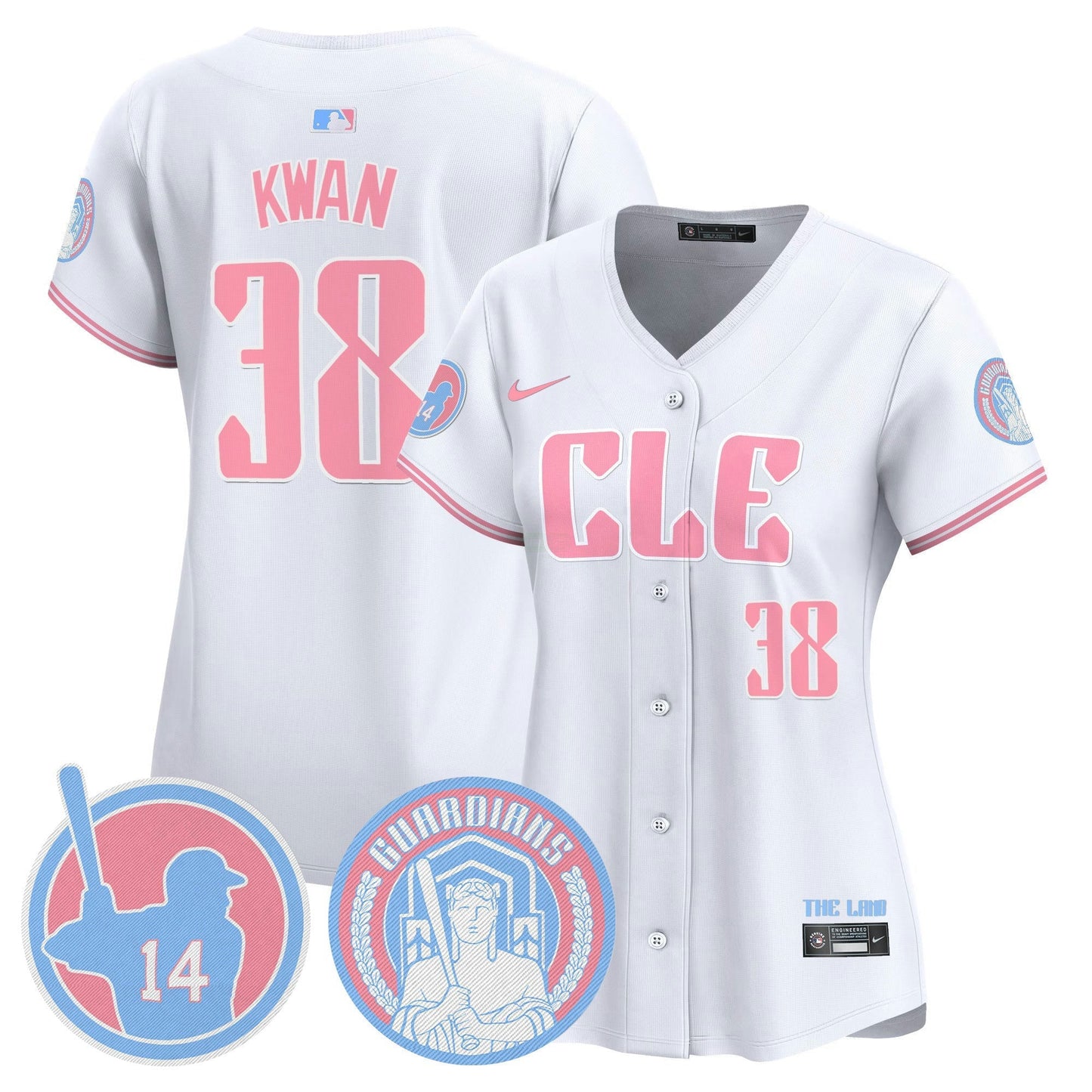 Camisa MLB Women’s Cleveland Bubblegum Pink Vapor Premier Limited Jersey