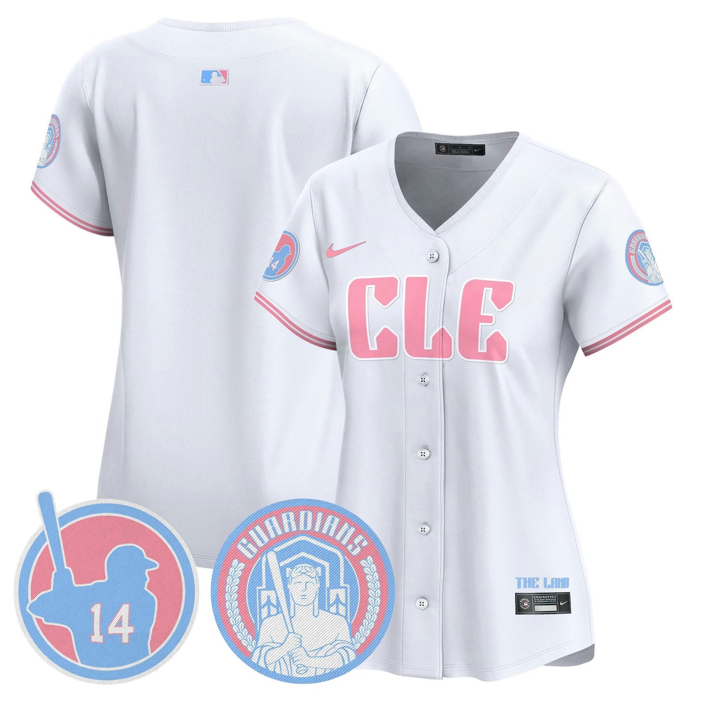 Camisa MLB Women’s Cleveland Bubblegum Pink Vapor Premier Limited Jersey