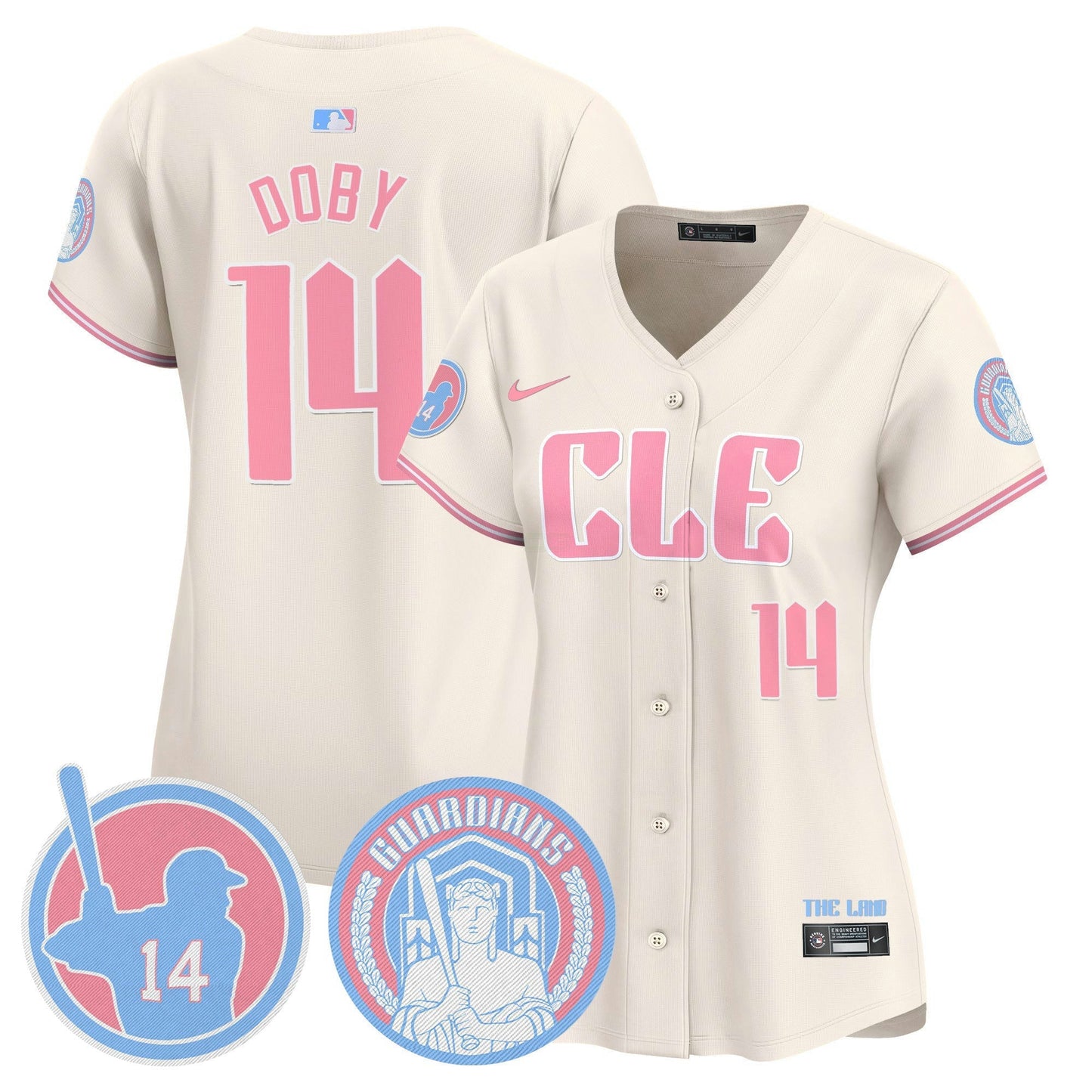 Camisa MLB Women’s Cleveland Bubblegum Pink Vapor Premier Limited Jersey