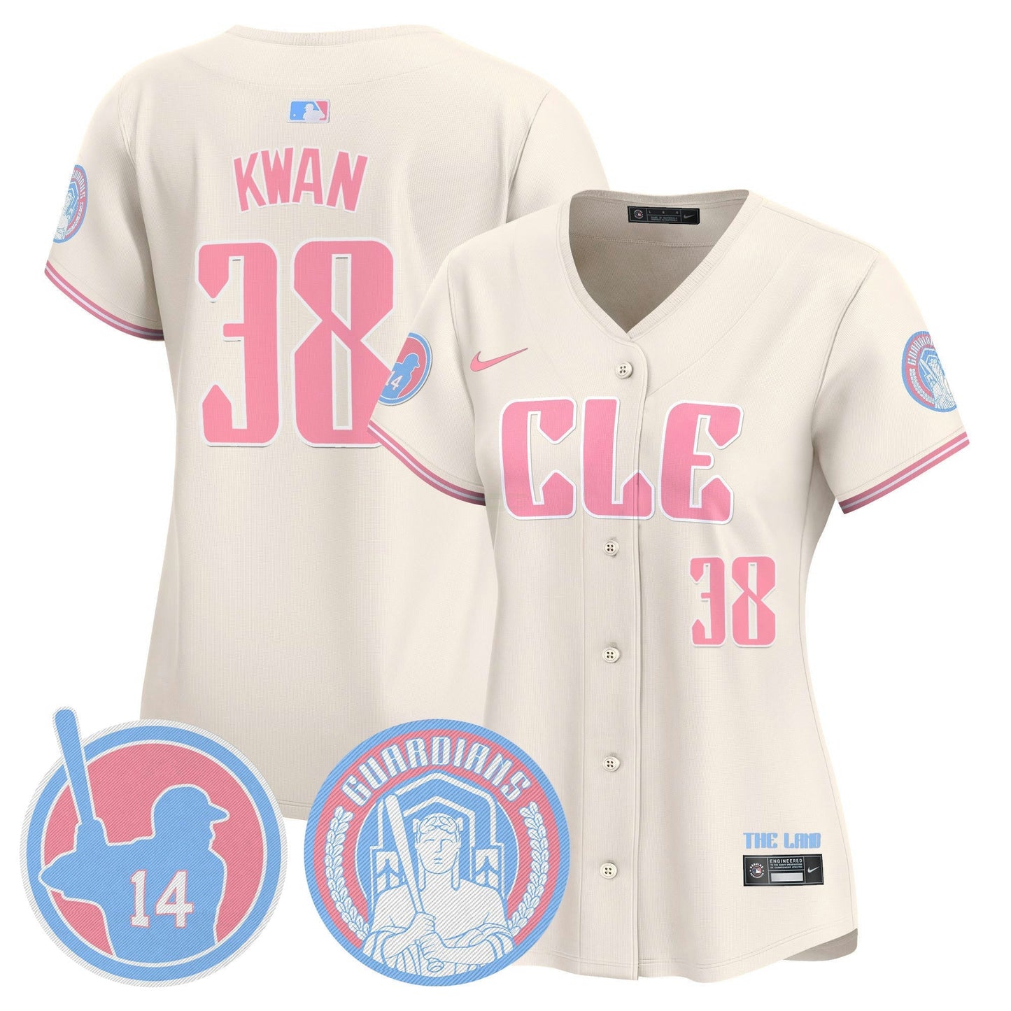 Camisa MLB Women’s Cleveland Bubblegum Pink Vapor Premier Limited Jersey
