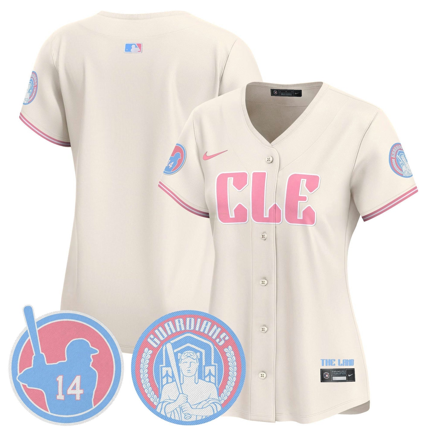 Camisa MLB Women’s Cleveland Bubblegum Pink Vapor Premier Limited Jersey
