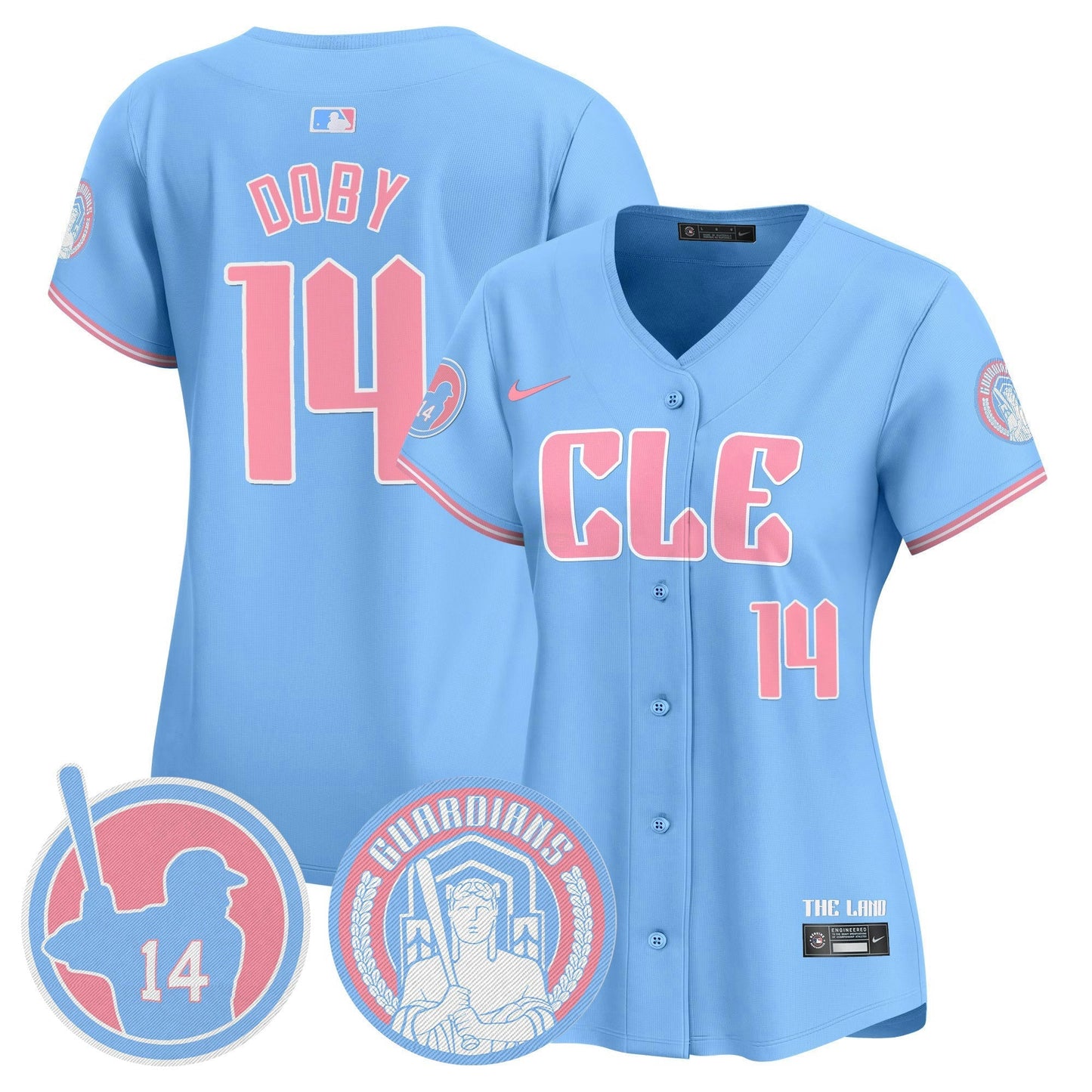 Camisa MLB Women’s Cleveland Bubblegum Pink Vapor Premier Limited Jersey