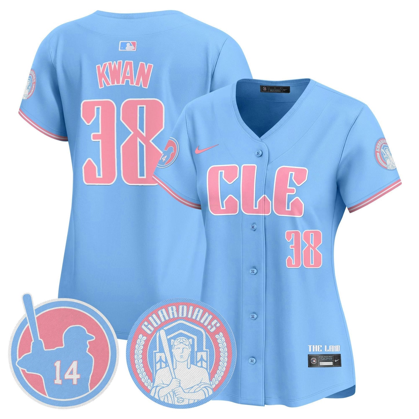 Camisa MLB Women’s Cleveland Bubblegum Pink Vapor Premier Limited Jersey