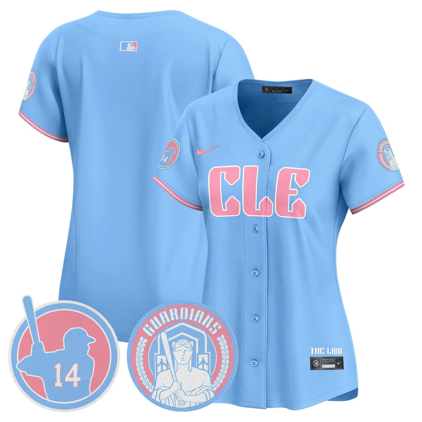 Camisa MLB Women’s Cleveland Bubblegum Pink Vapor Premier Limited Jersey