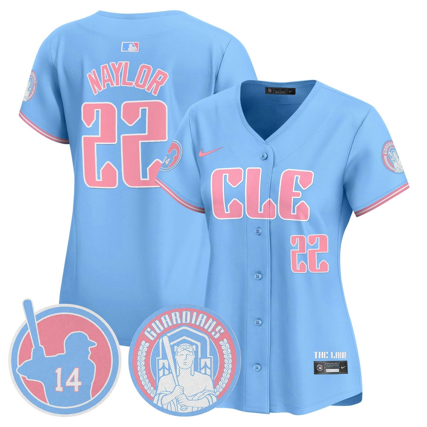 Camisa MLB Women’s Cleveland Bubblegum Pink Vapor Premier Limited Jersey