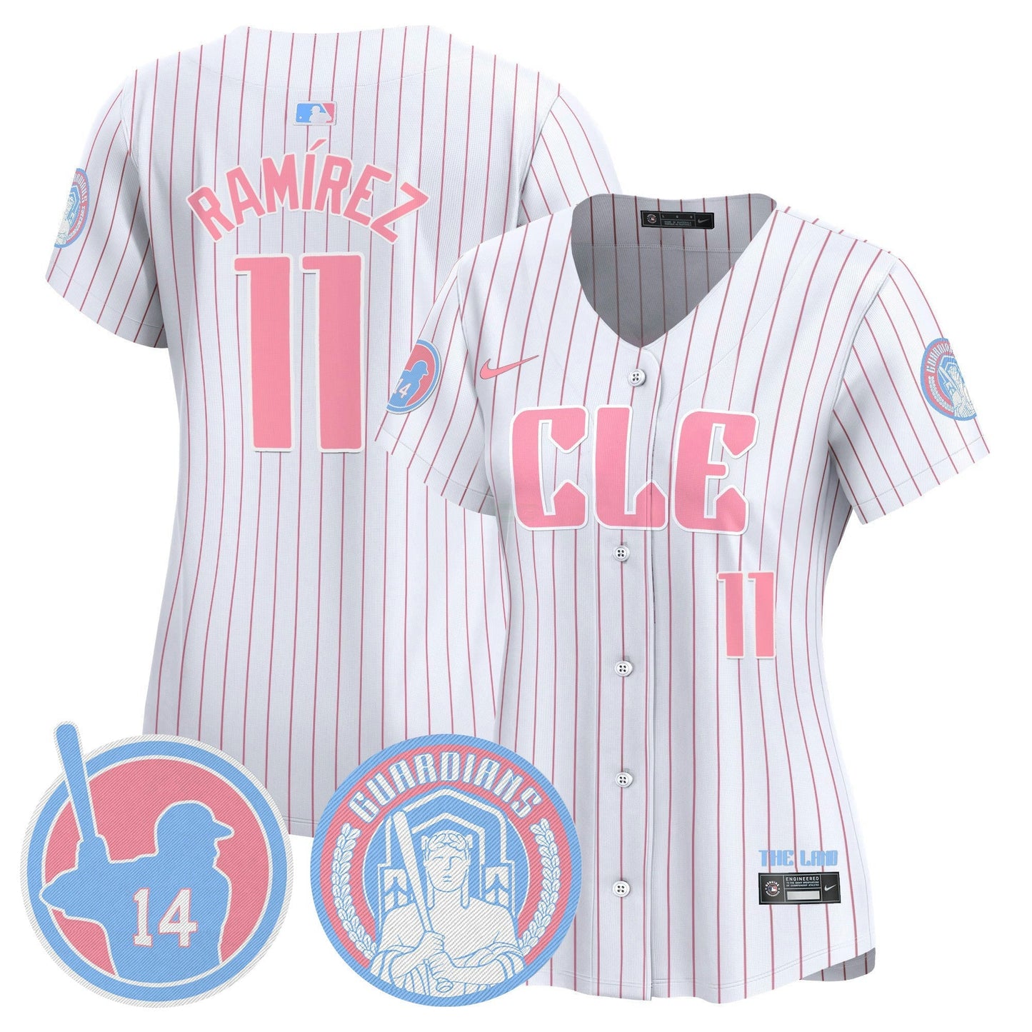Camisa MLB Women’s Cleveland Bubblegum Pink Vapor Premier Limited Jersey