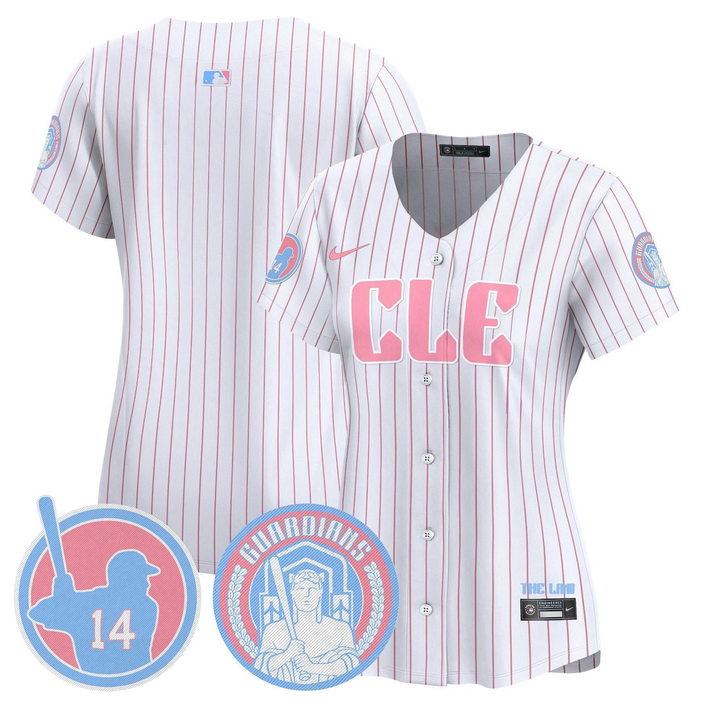 Camisa MLB Women’s Cleveland Bubblegum Pink Vapor Premier Limited Jersey