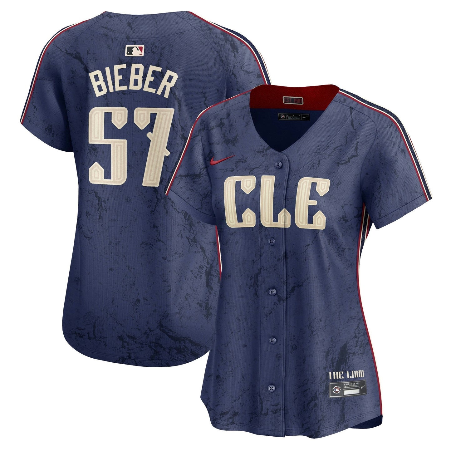 Camisa MLB Women’s Cleveland Navy 2024 City Connect Vapor Premier Limited Jersey