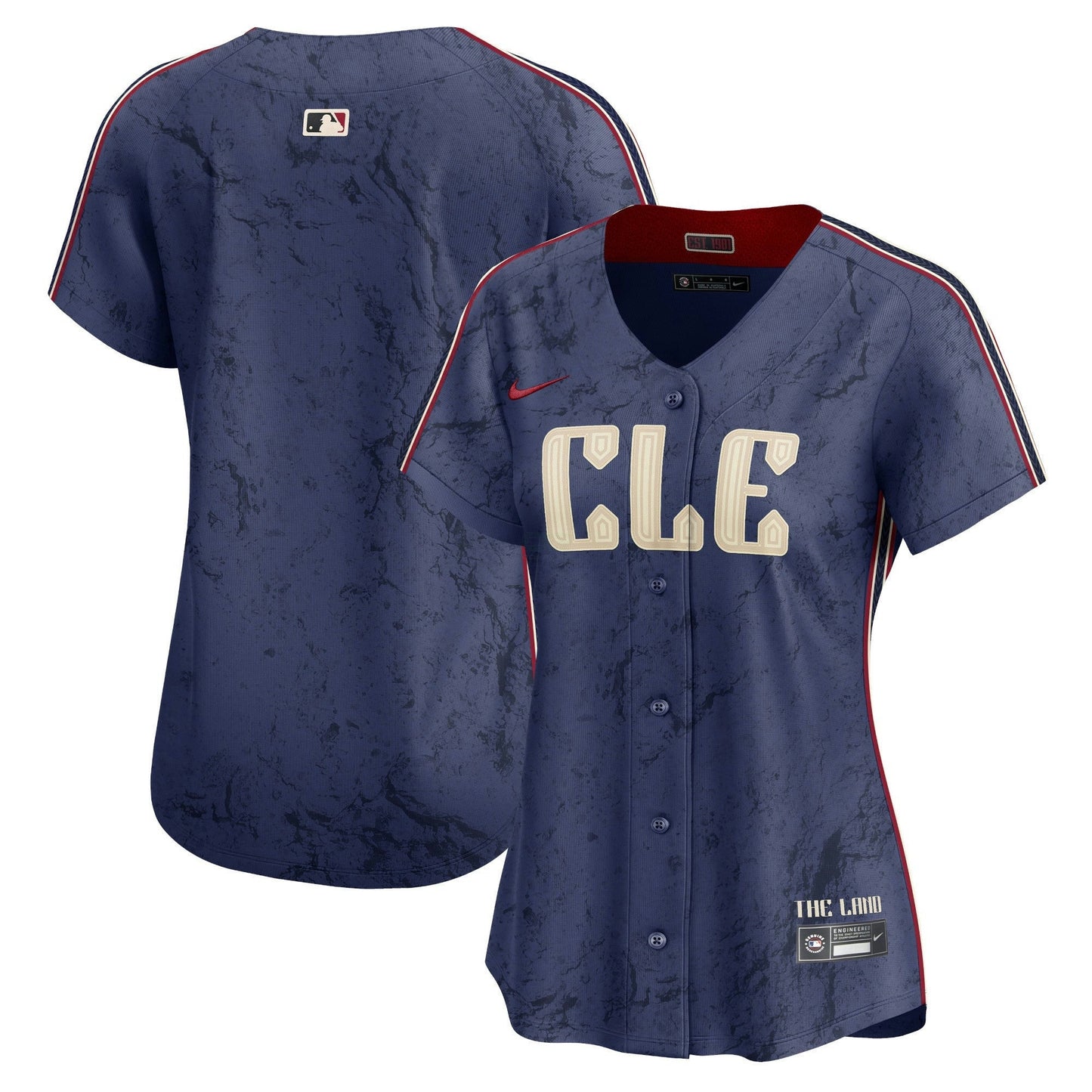Camisa MLB Women’s Cleveland Navy 2024 City Connect Vapor Premier Limited Jersey