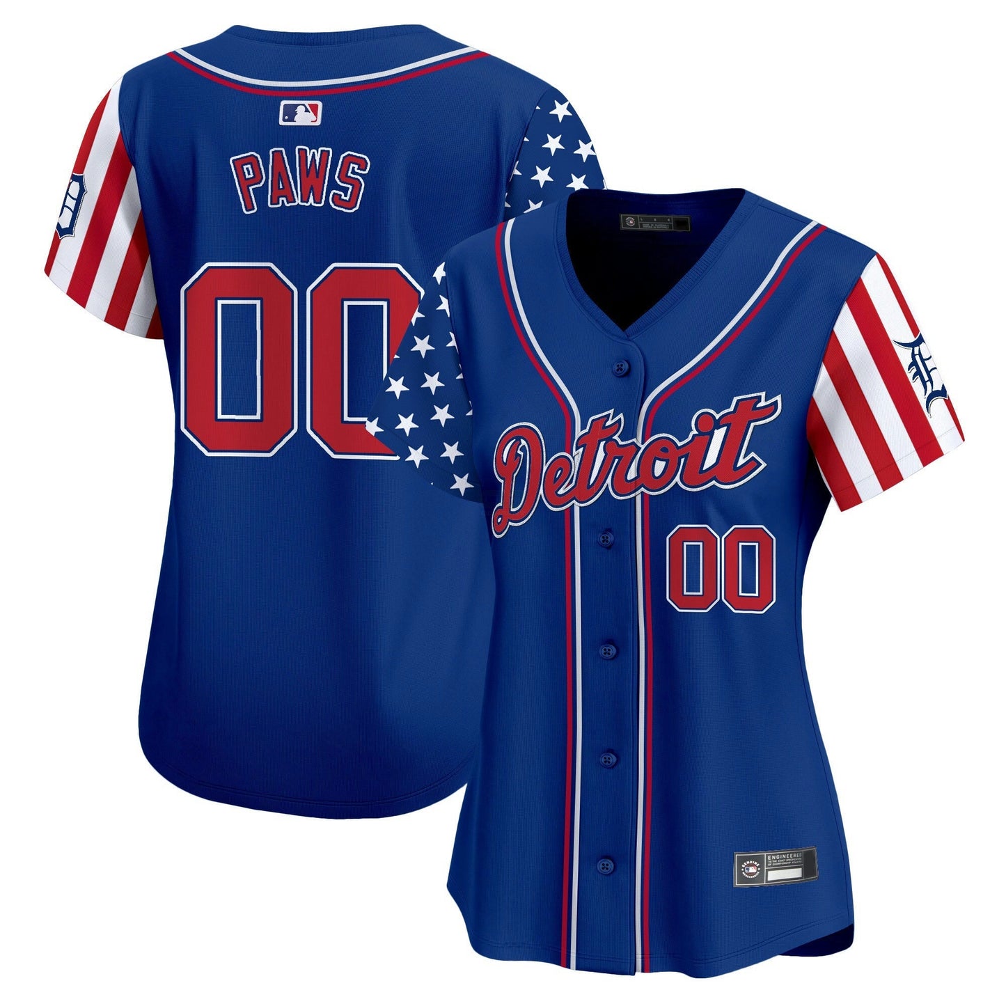 Camisa MLB Women’s Detroit 2025 Independence Day Vapor Premier Limited Jersey