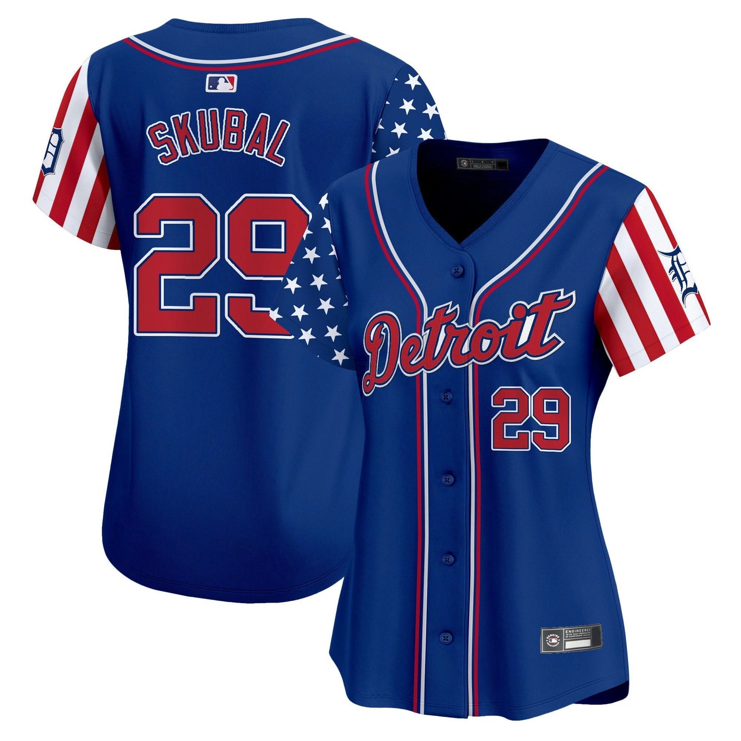 Camisa MLB Women’s Detroit 2025 Independence Day Vapor Premier Limited Jersey