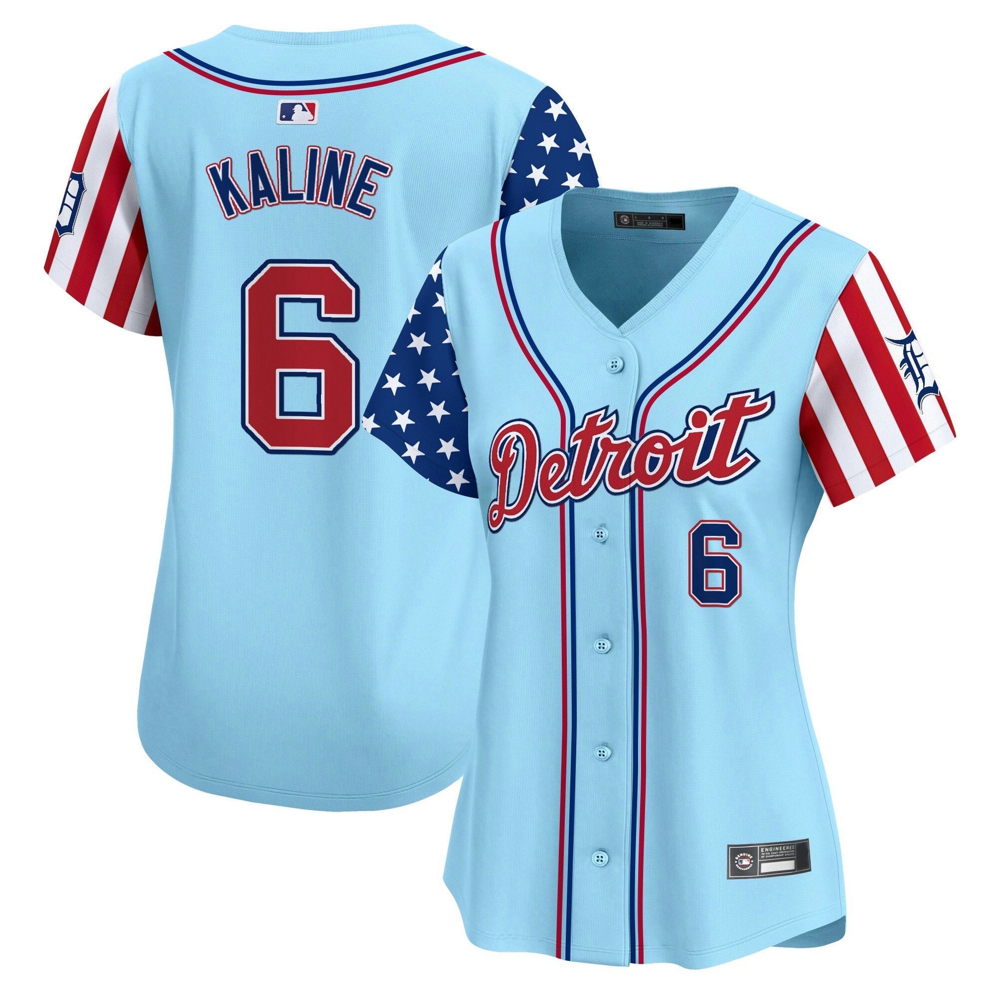 Camisa MLB Women’s Detroit 2025 Independence Day Vapor Premier Limited Jersey