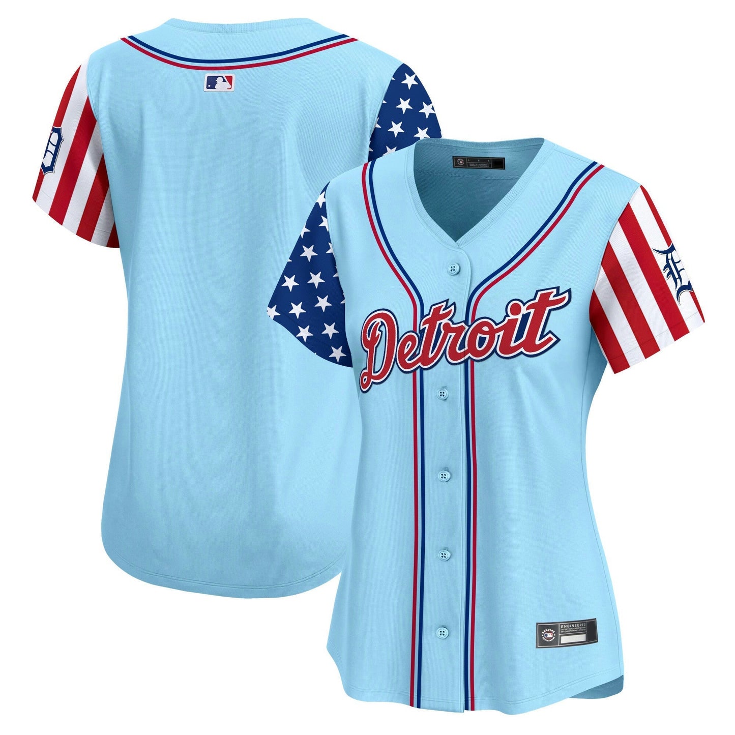 Camisa MLB Women’s Detroit 2025 Independence Day Vapor Premier Limited Jersey