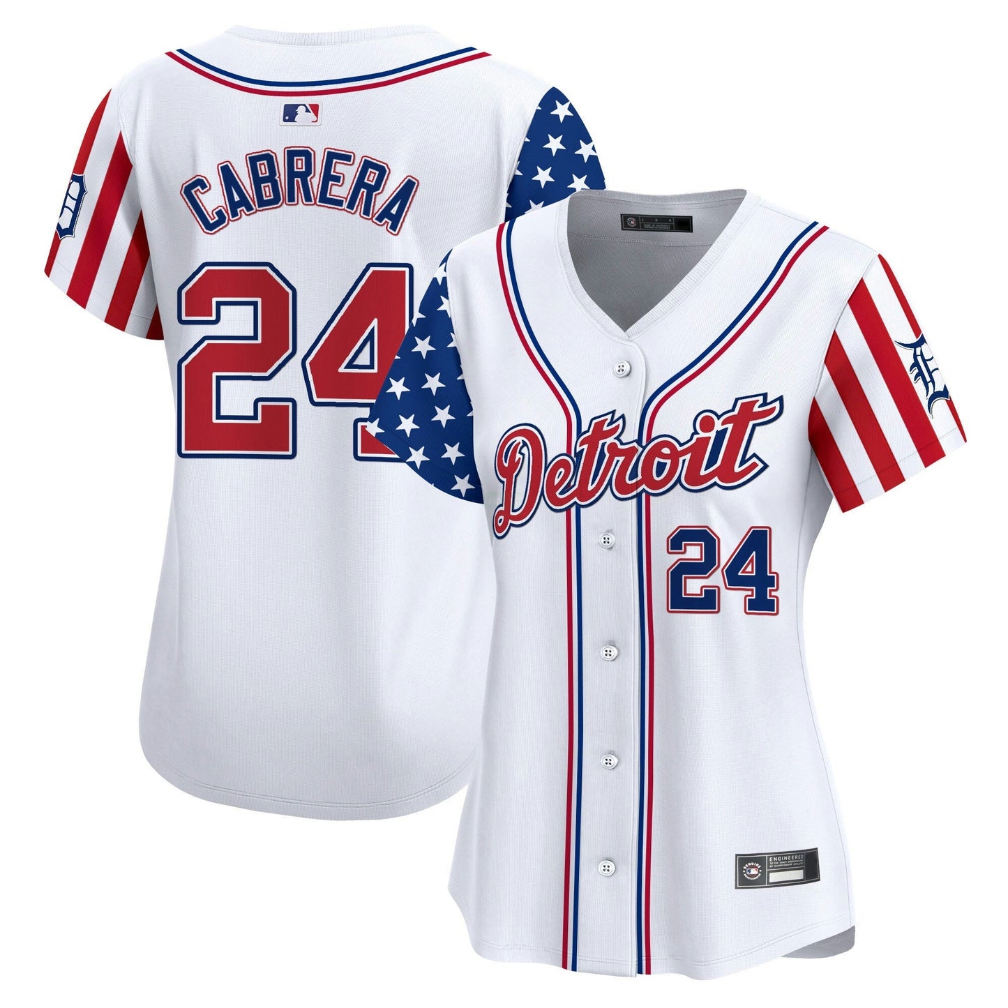 Camisa MLB Women’s Detroit 2025 Independence Day Vapor Premier Limited Jersey
