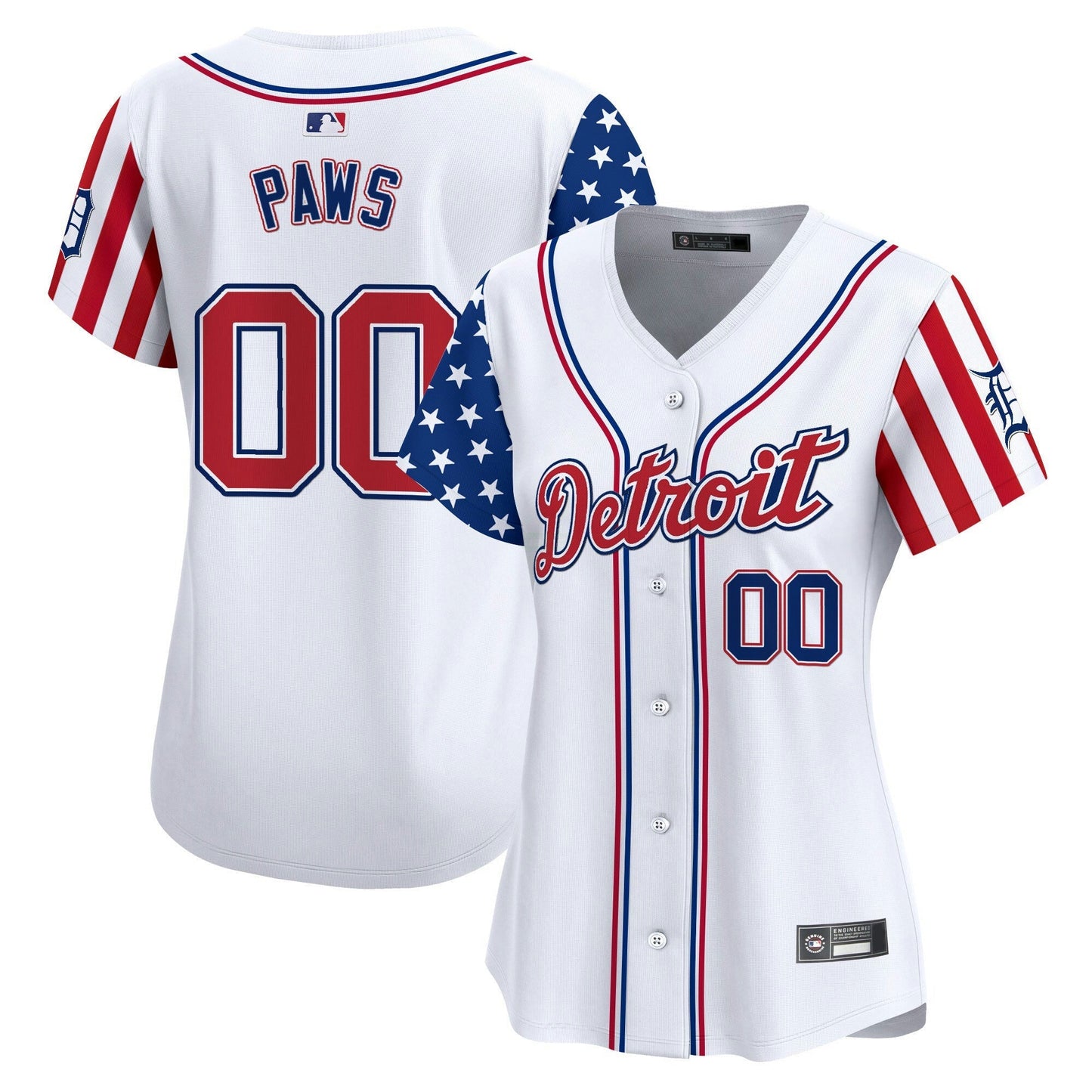 Camisa MLB Women’s Detroit 2025 Independence Day Vapor Premier Limited Jersey