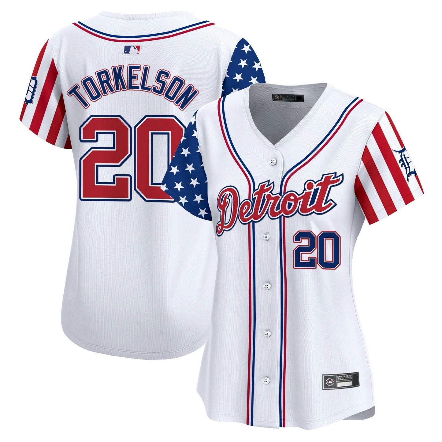 Camisa MLB Women’s Detroit 2025 Independence Day Vapor Premier Limited Jersey