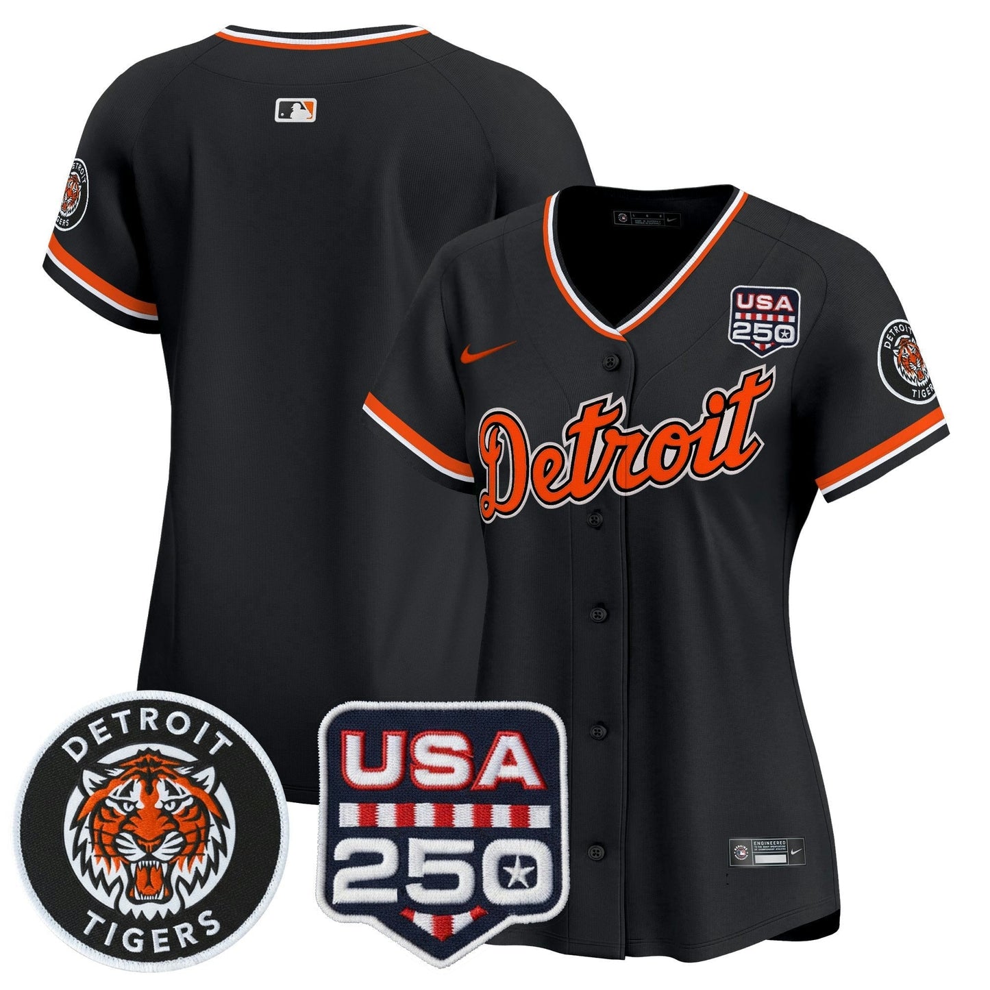 Camisa MLB Women’s Detroit 2026 Alternativa Vapor Premier Limited Jersey – 250America Patch