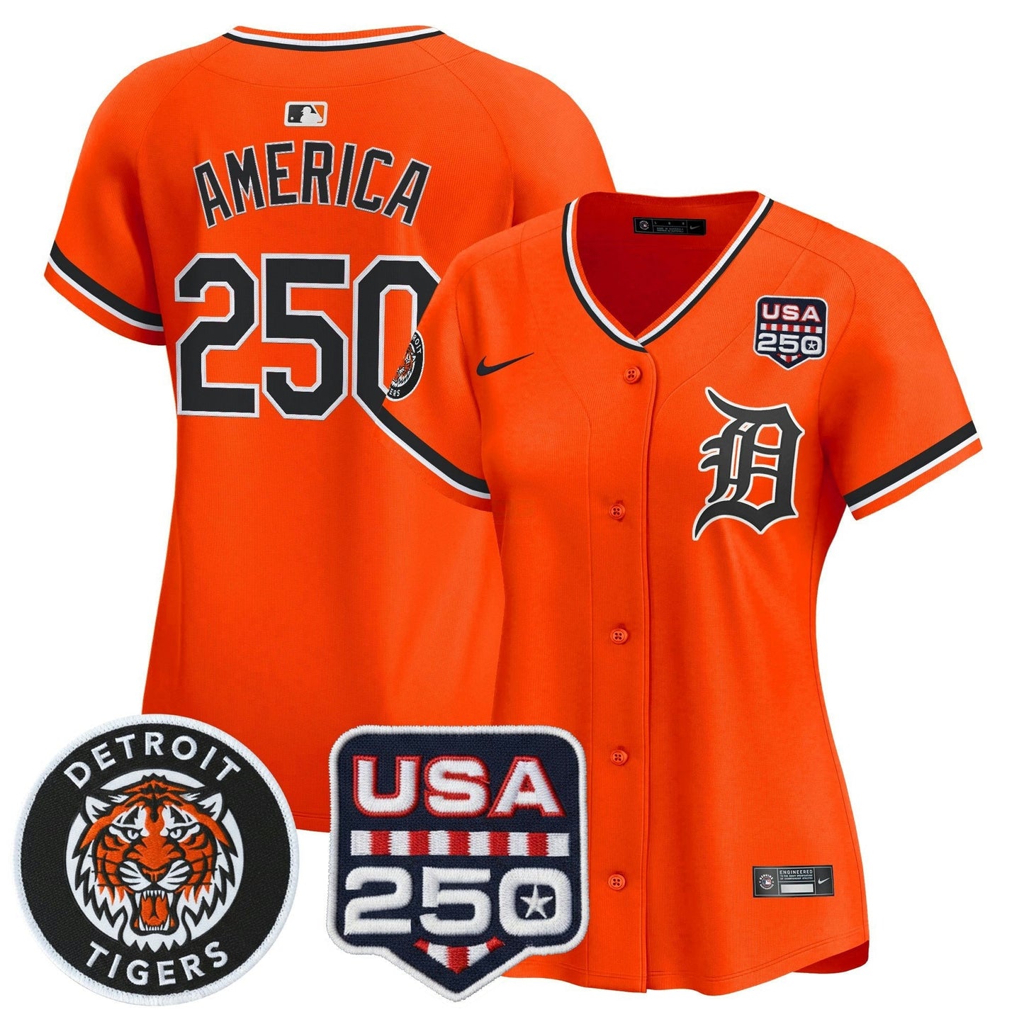 Camisa MLB Women’s Detroit 2026 Alternativa Vapor Premier Limited Jersey – 250America Patch