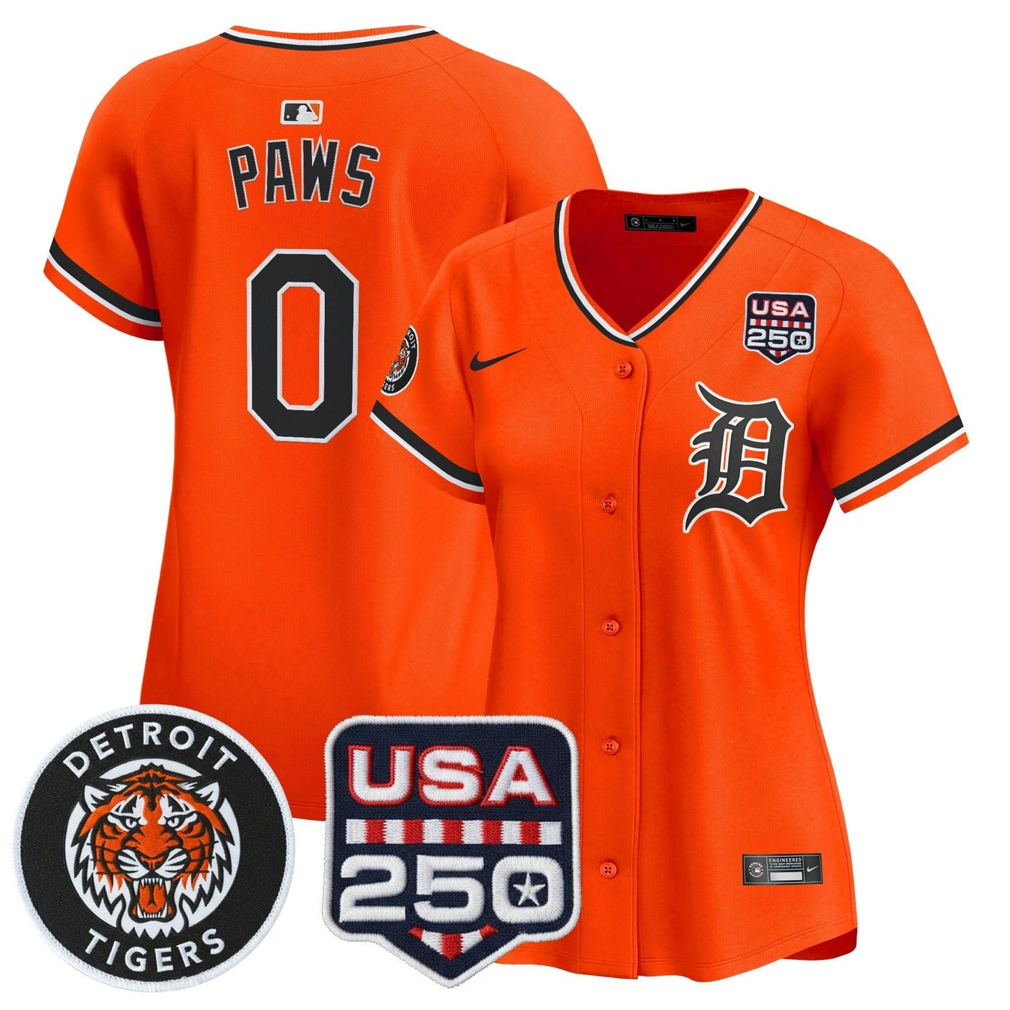 Camisa MLB Women’s Detroit 2026 Alternativa Vapor Premier Limited Jersey – 250America Patch