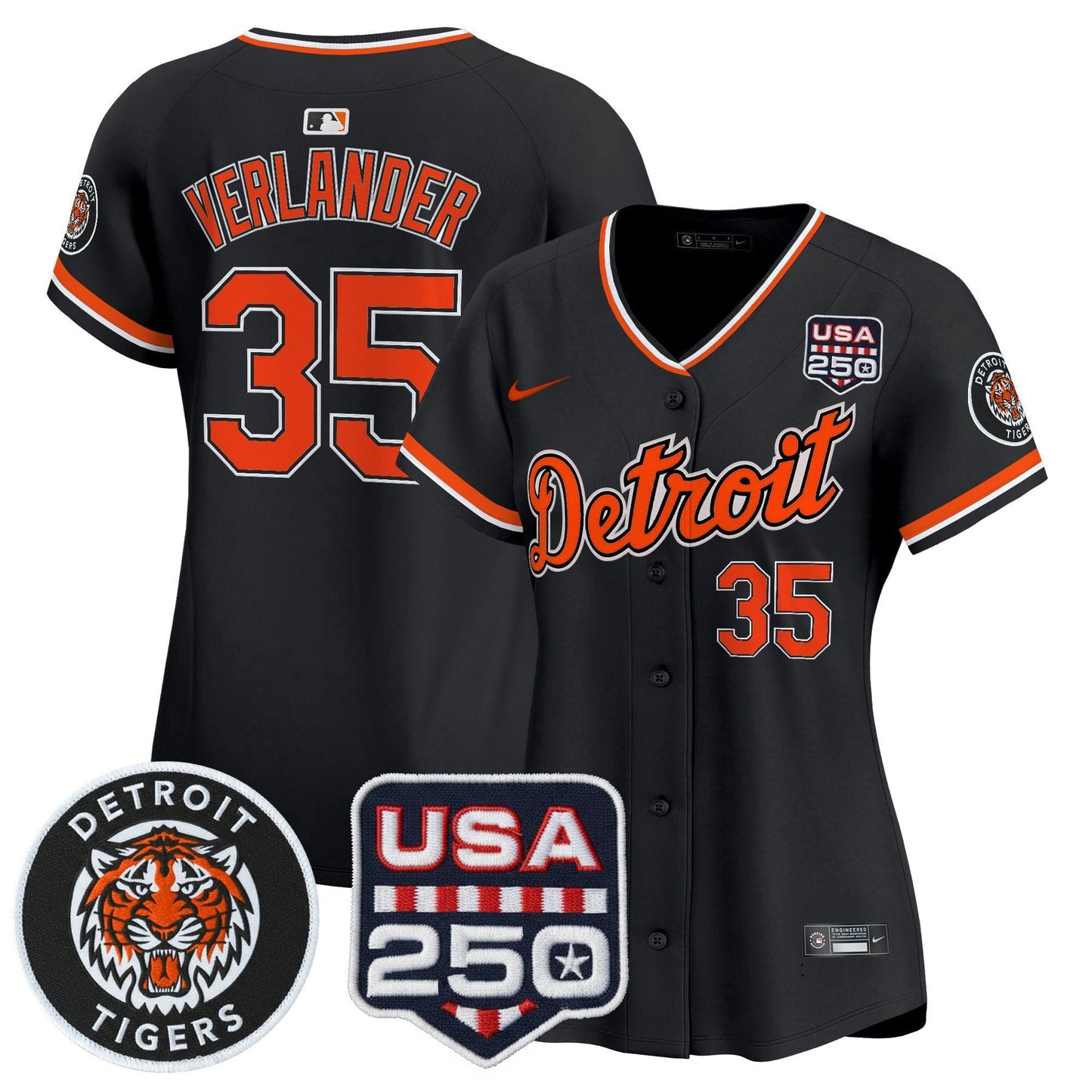 Camisa MLB Women’s Detroit 2026 Alternativa Vapor Premier Limited Jersey – 250America Patch