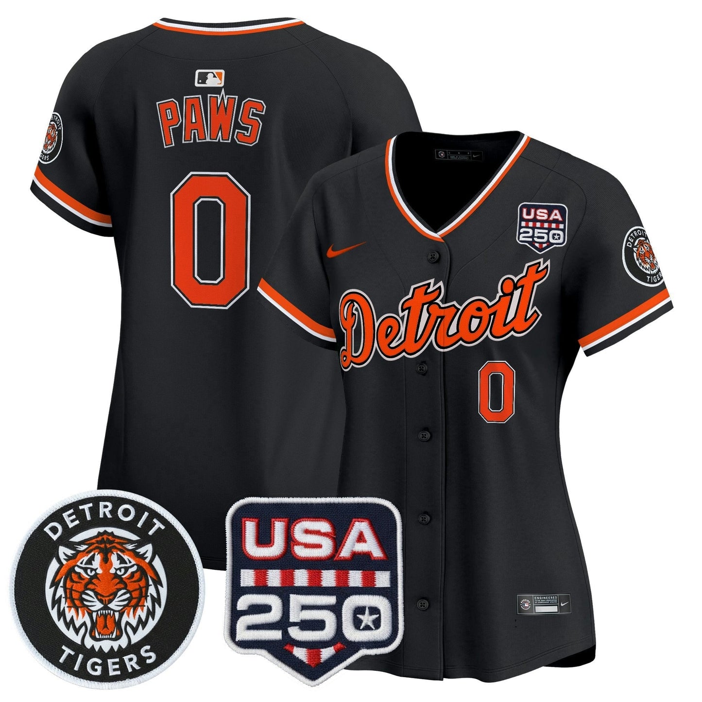Camisa MLB Women’s Detroit 2026 Alternativa Vapor Premier Limited Jersey – 250America Patch