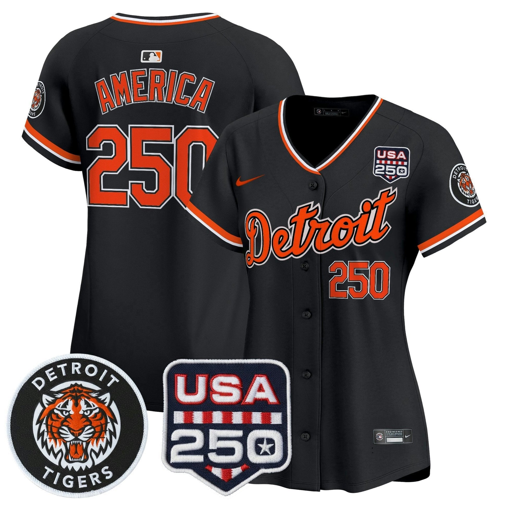 Camisa MLB Women’s Detroit 2026 Alternativa Vapor Premier Limited Jersey – 250America Patch