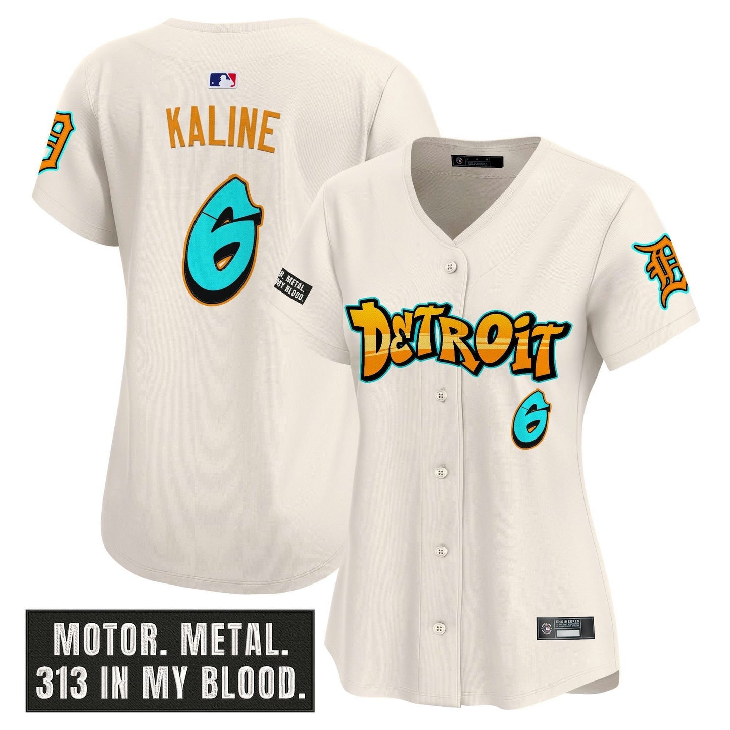 Camisa MLB Women’s Detroit ‘Graffiti Motor City Edition’ Vapor Premier Limited Jersey