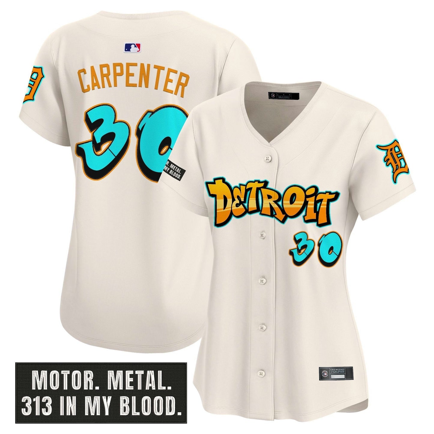 Camisa MLB Women’s Detroit ‘Graffiti Motor City Edition’ Vapor Premier Limited Jersey