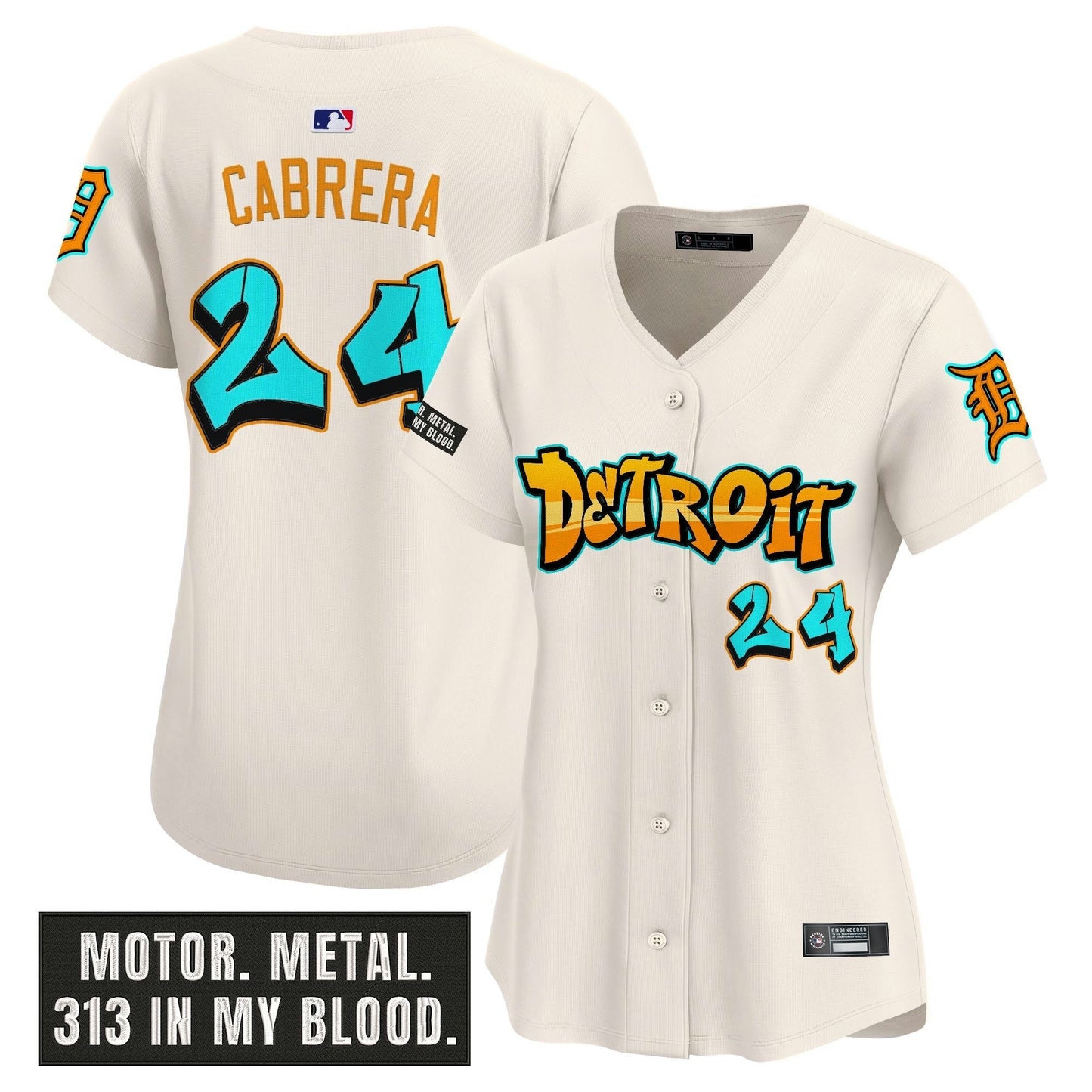Camisa MLB Women’s Detroit ‘Graffiti Motor City Edition’ Vapor Premier Limited Jersey
