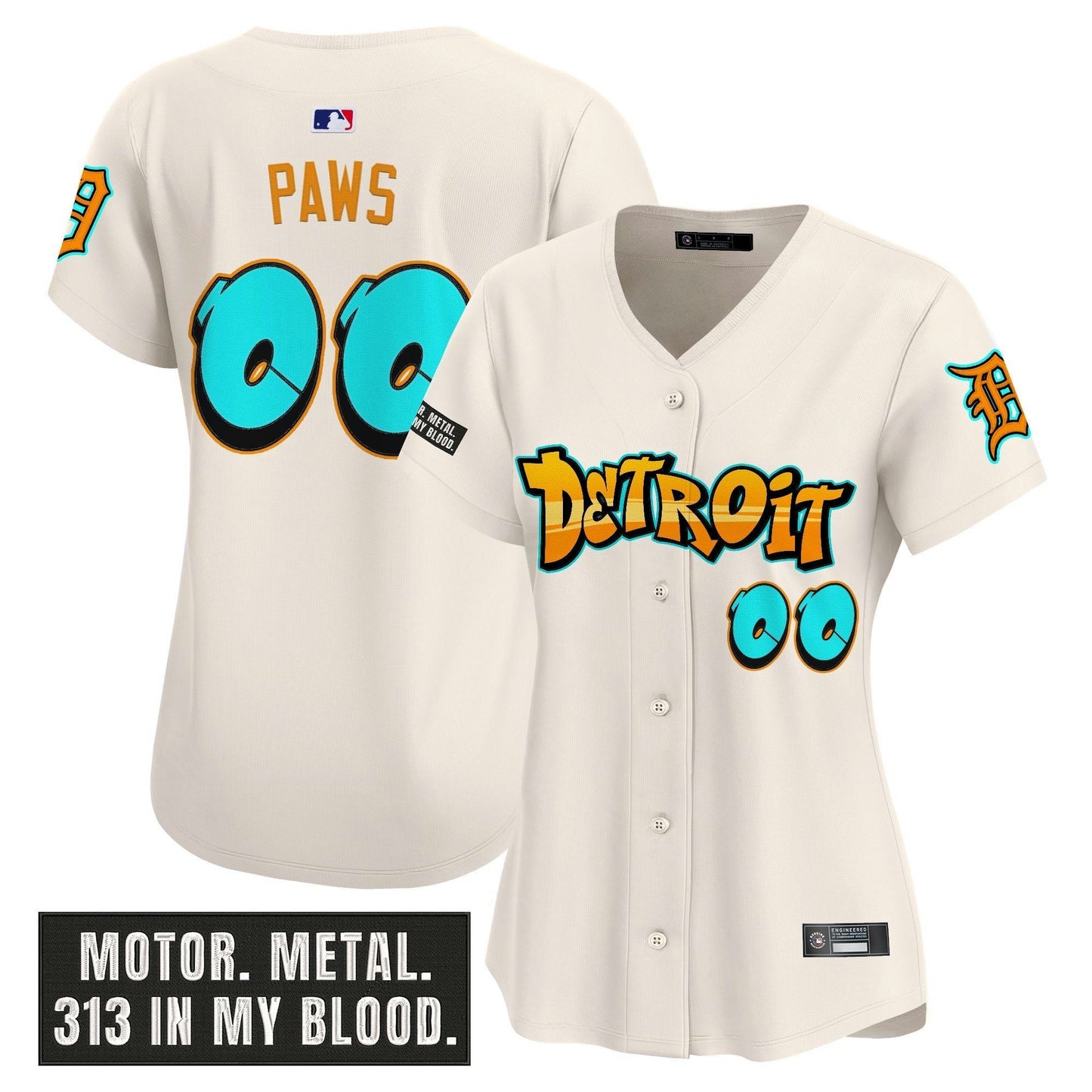 Camisa MLB Women’s Detroit ‘Graffiti Motor City Edition’ Vapor Premier Limited Jersey