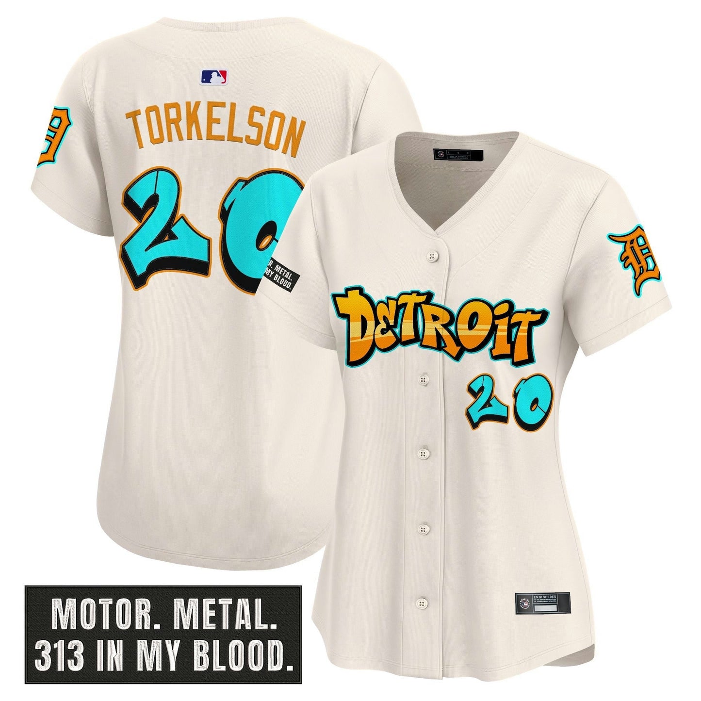 Camisa MLB Women’s Detroit ‘Graffiti Motor City Edition’ Vapor Premier Limited Jersey