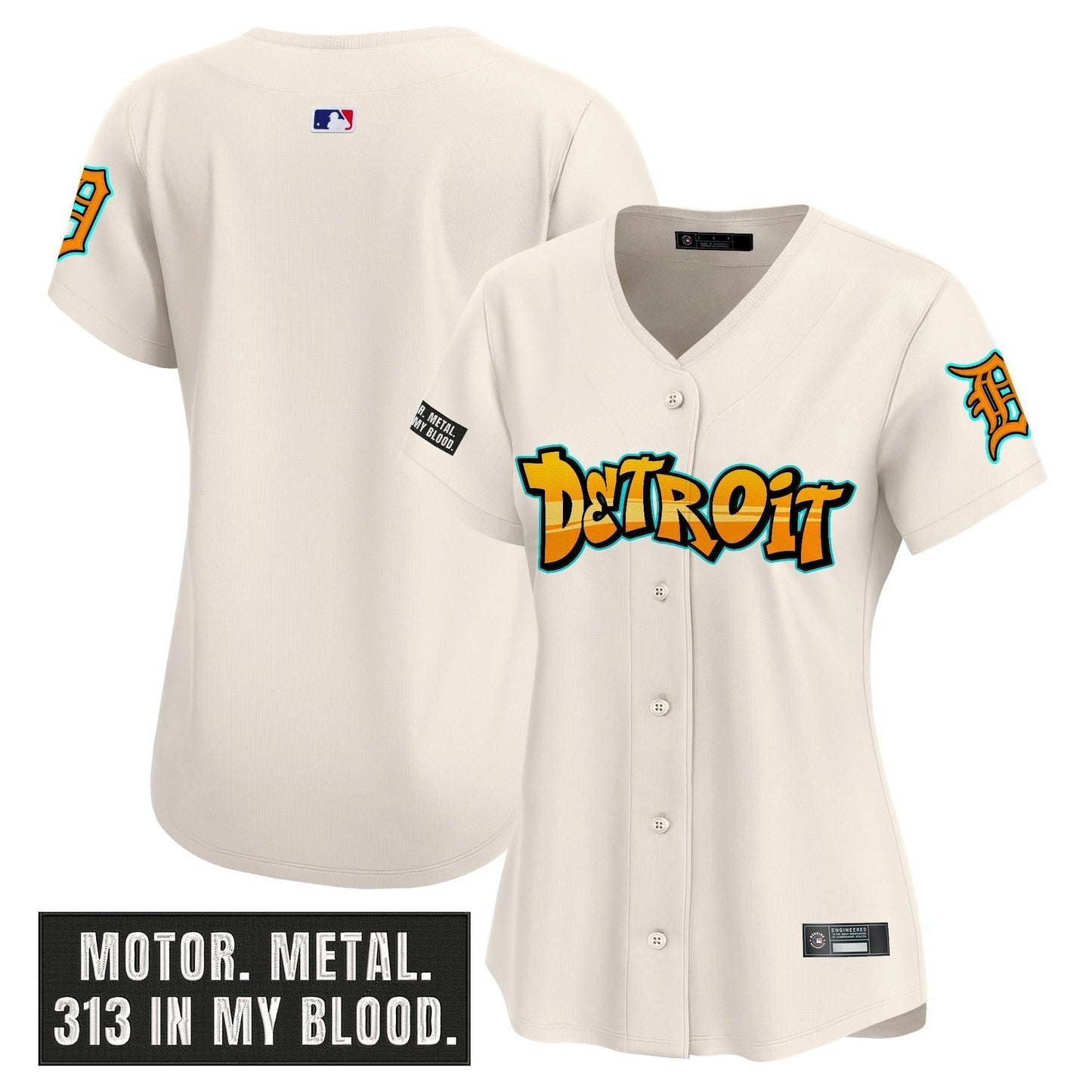 Camisa MLB Women’s Detroit ‘Graffiti Motor City Edition’ Vapor Premier Limited Jersey