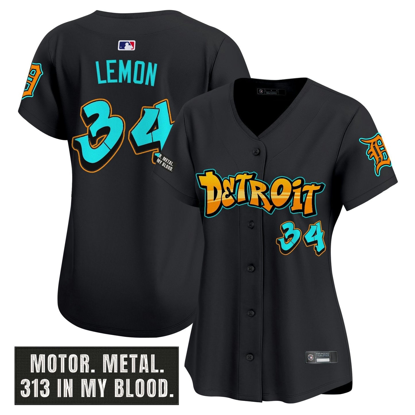Camisa MLB Women’s Detroit ‘Graffiti Motor City Edition’ Vapor Premier Limited Jersey