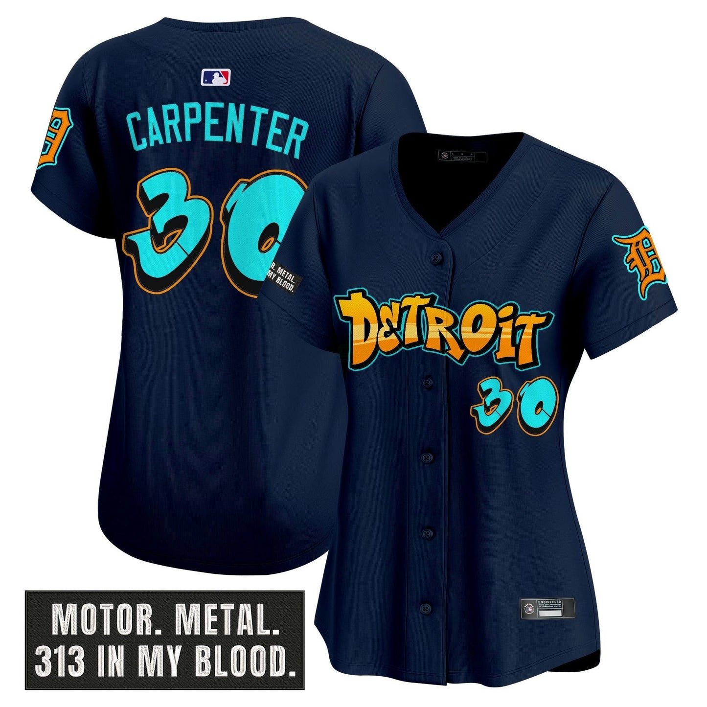 Camisa MLB Women’s Detroit ‘Graffiti Motor City Edition’ Vapor Premier Limited Jersey