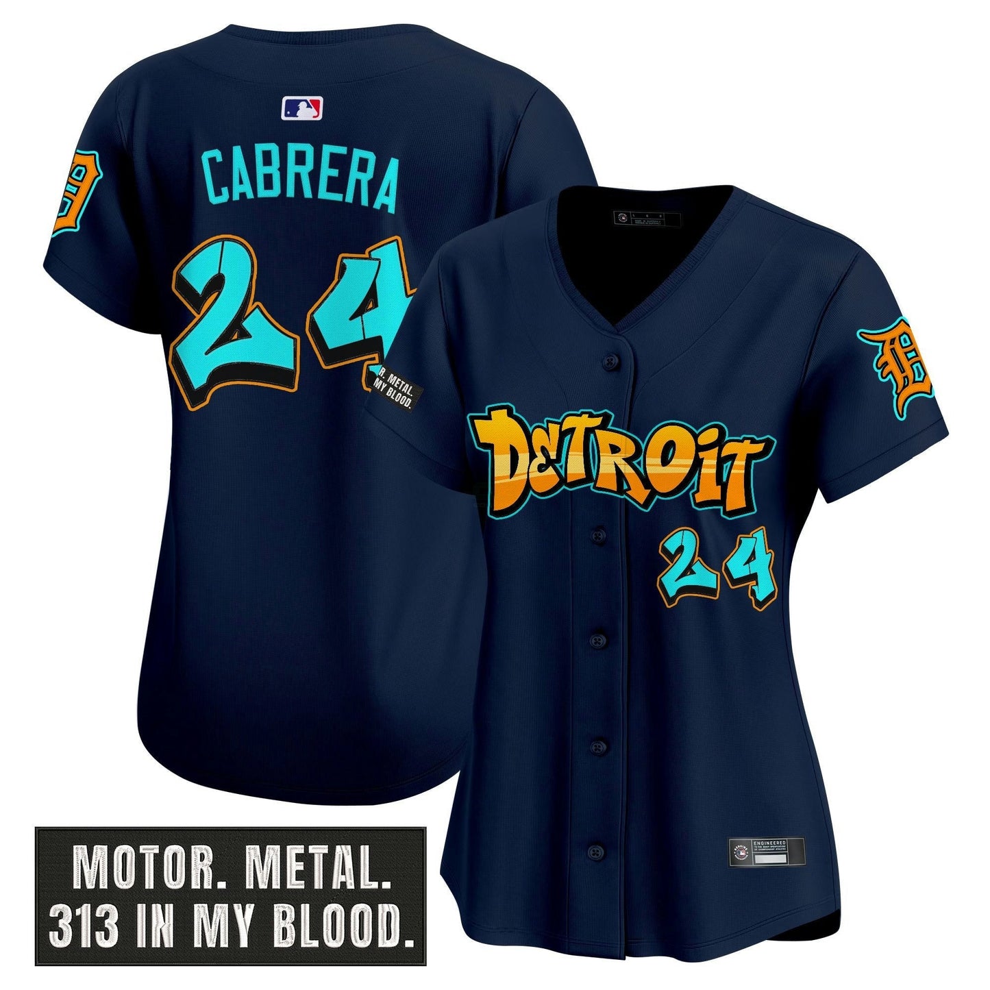 Camisa MLB Women’s Detroit ‘Graffiti Motor City Edition’ Vapor Premier Limited Jersey