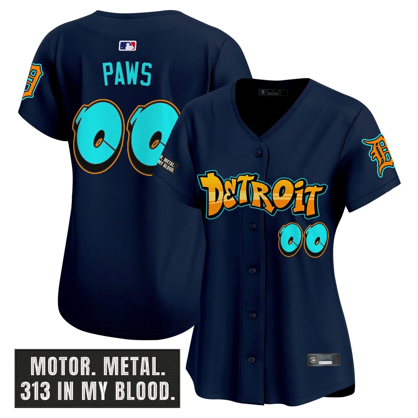 Camisa MLB Women’s Detroit ‘Graffiti Motor City Edition’ Vapor Premier Limited Jersey