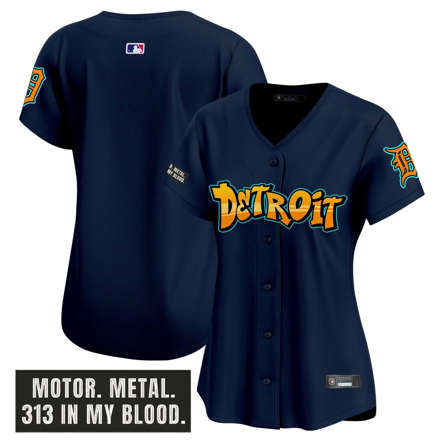 Camisa MLB Women’s Detroit ‘Graffiti Motor City Edition’ Vapor Premier Limited Jersey