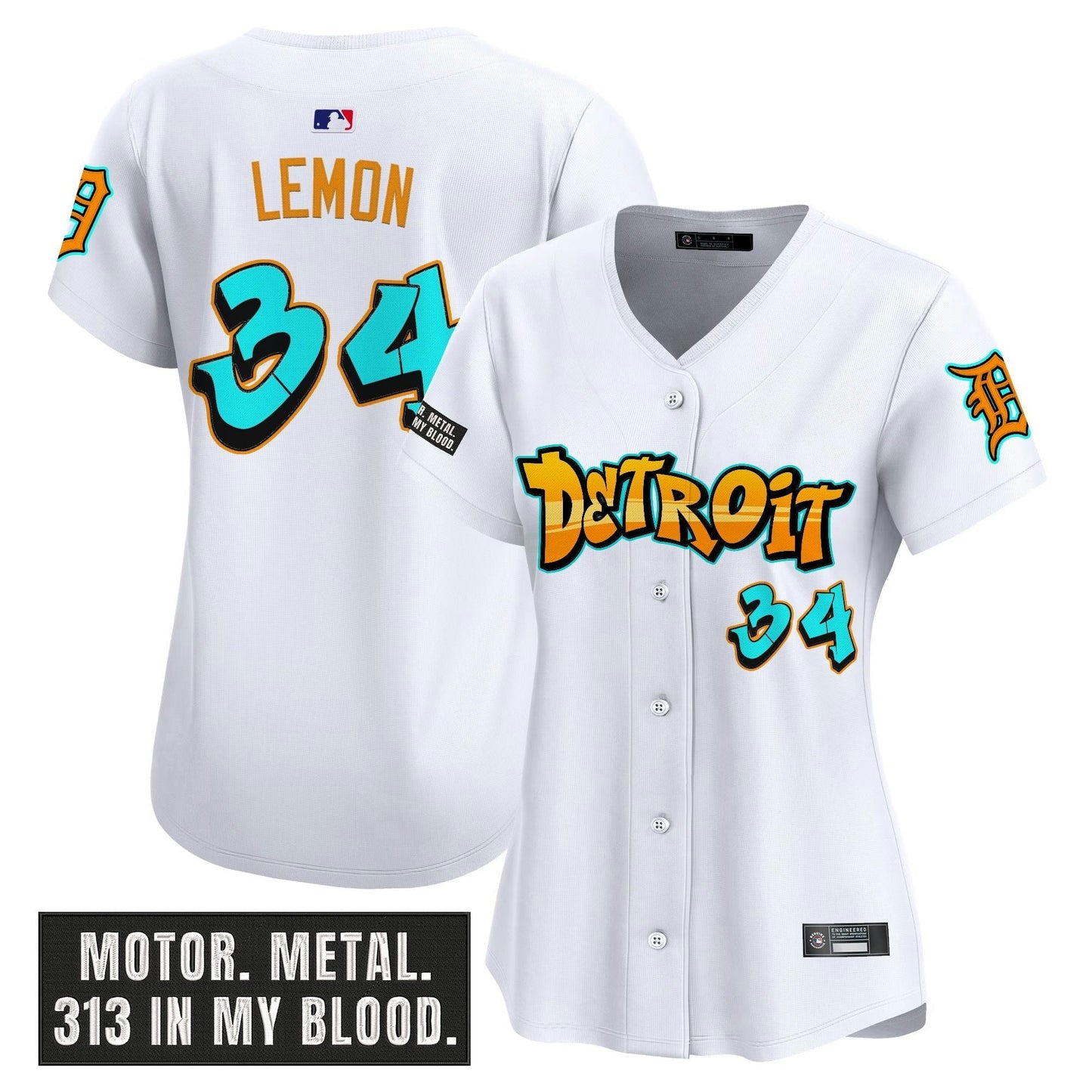 Camisa MLB Women’s Detroit ‘Graffiti Motor City Edition’ Vapor Premier Limited Jersey