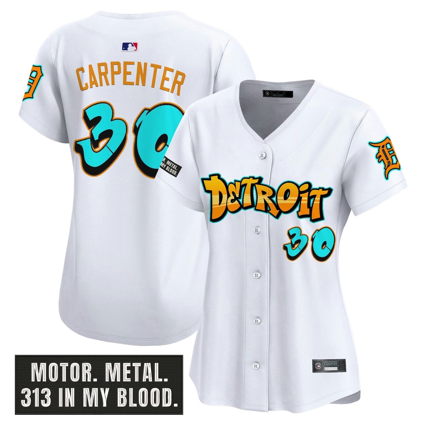 Camisa MLB Women’s Detroit ‘Graffiti Motor City Edition’ Vapor Premier Limited Jersey