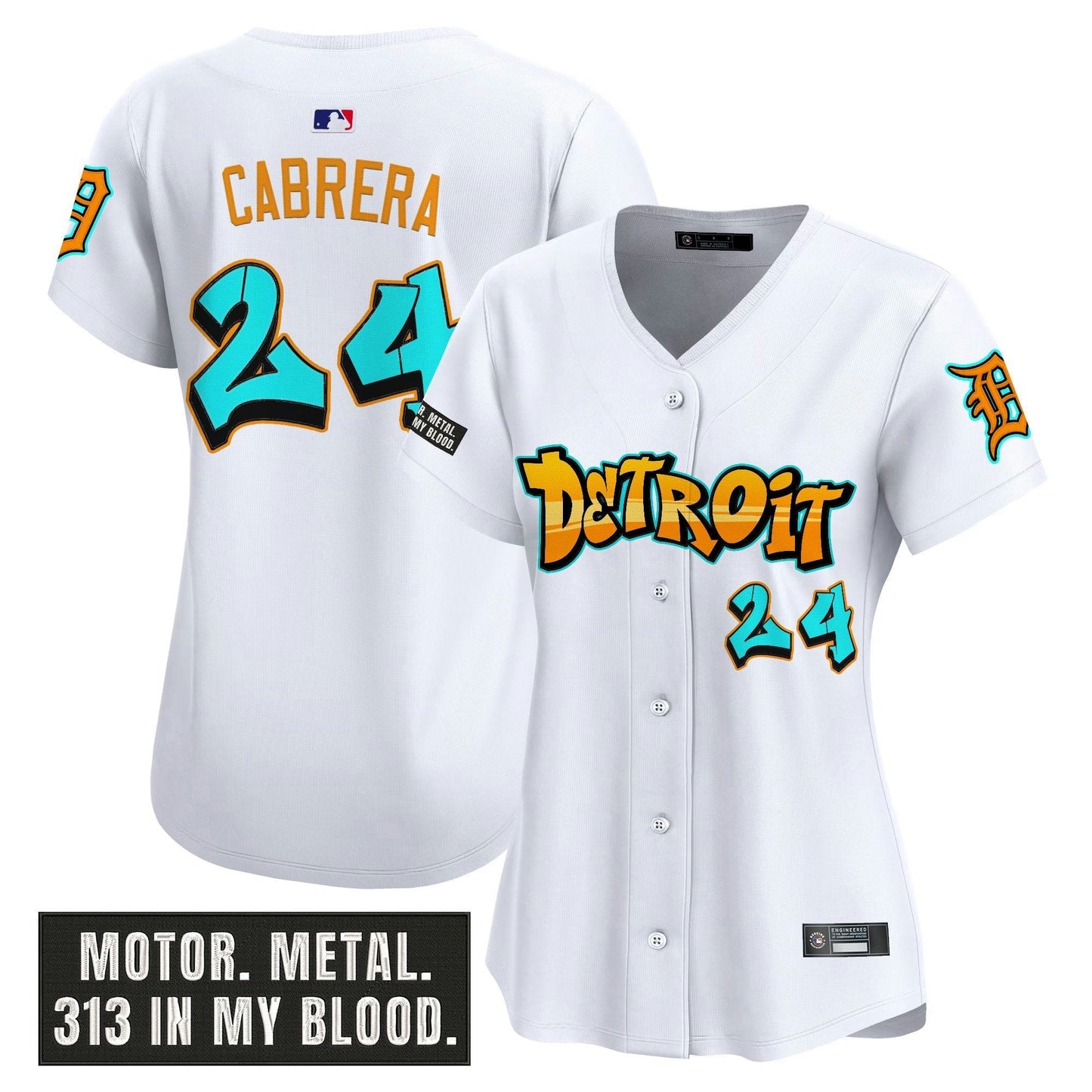 Camisa MLB Women’s Detroit ‘Graffiti Motor City Edition’ Vapor Premier Limited Jersey