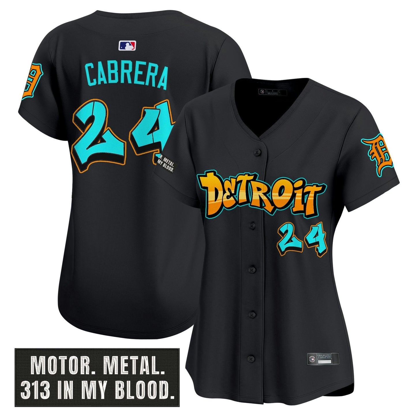 Camisa MLB Women’s Detroit ‘Graffiti Motor City Edition’ Vapor Premier Limited Jersey
