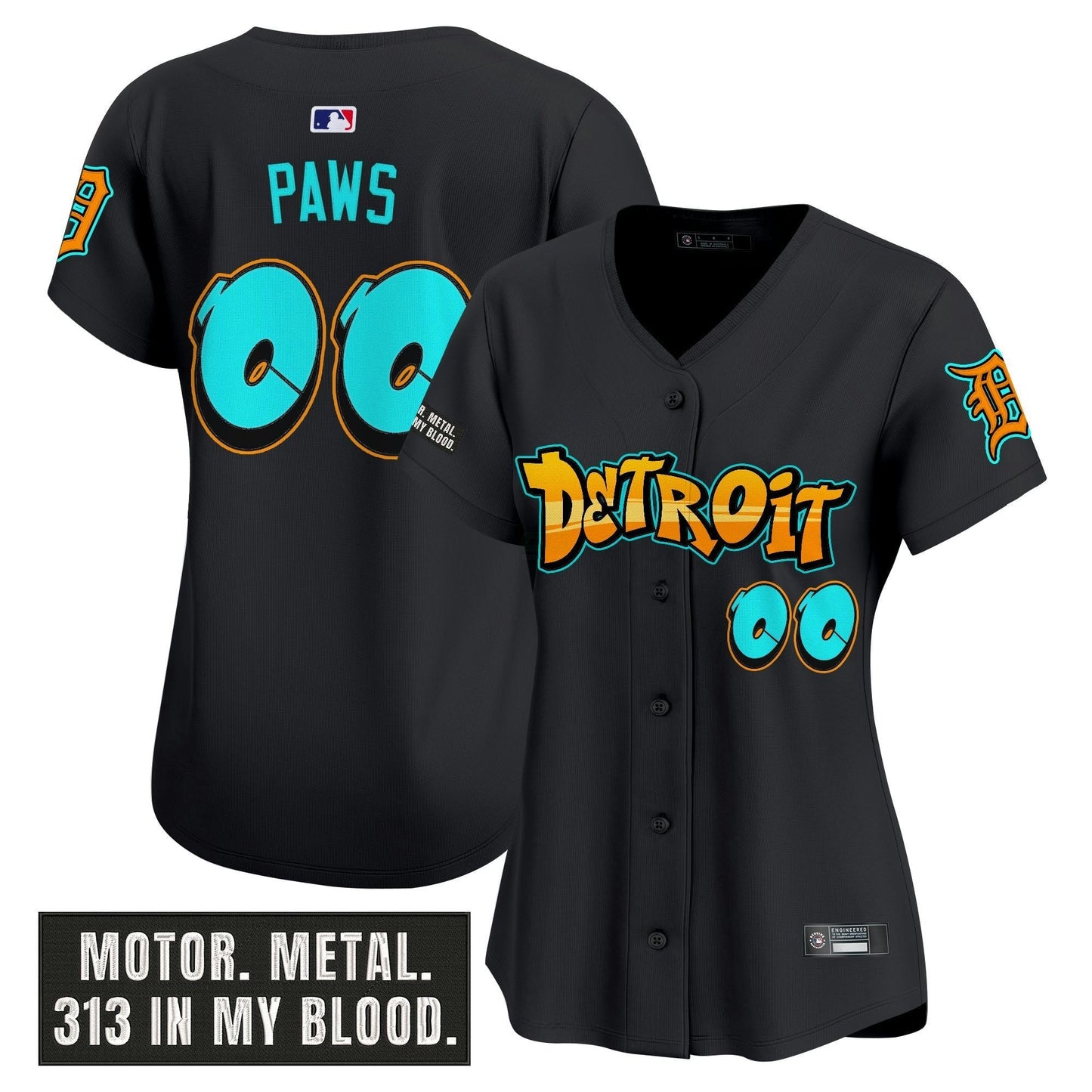 Camisa MLB Women’s Detroit ‘Graffiti Motor City Edition’ Vapor Premier Limited Jersey