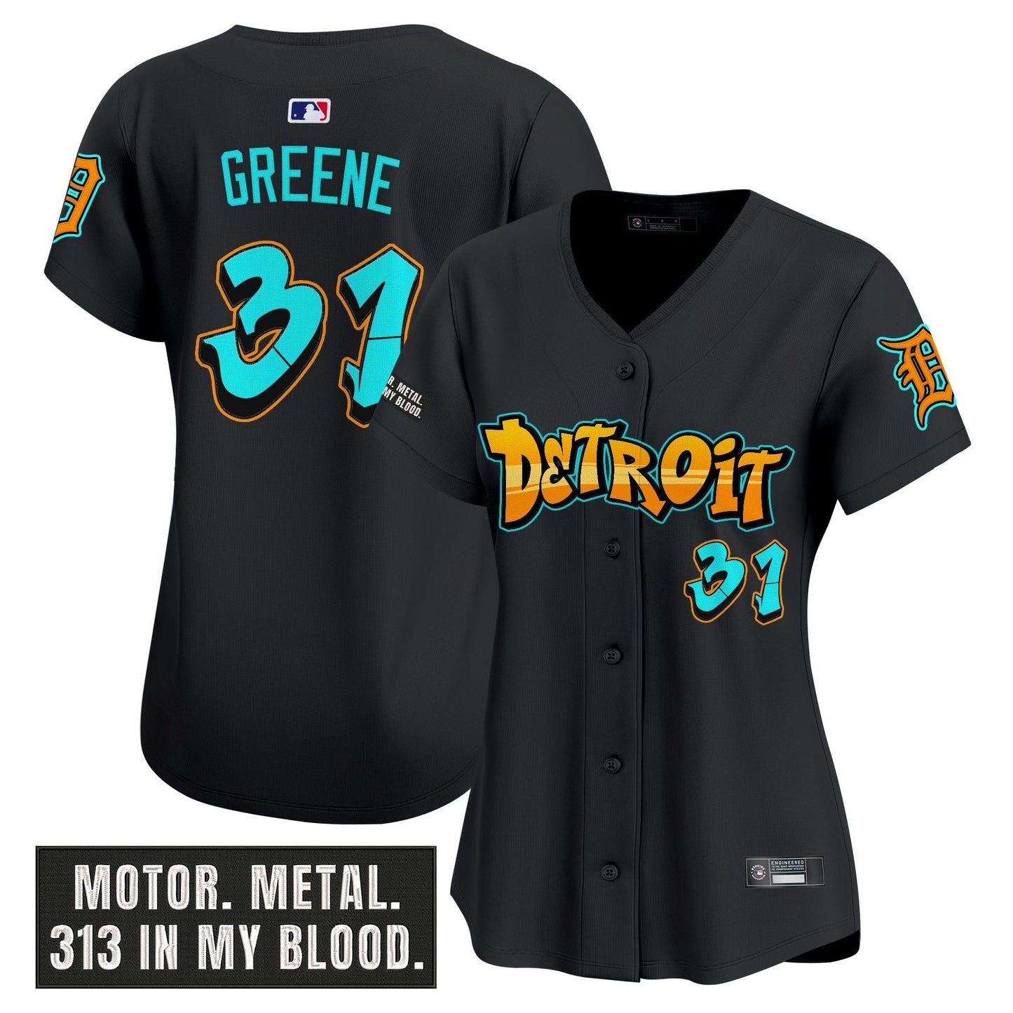 Camisa MLB Women’s Detroit ‘Graffiti Motor City Edition’ Vapor Premier Limited Jersey